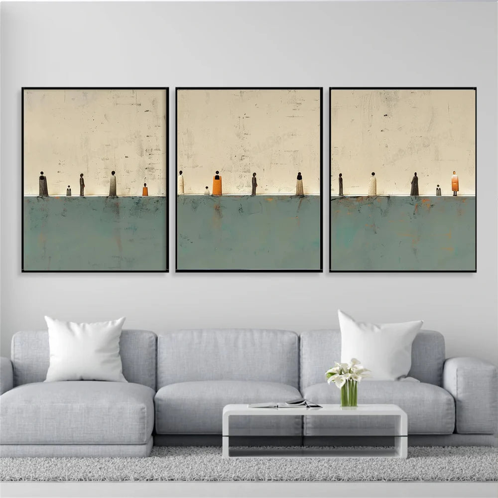 Abstract Set of 3 Wall Art#AB 442