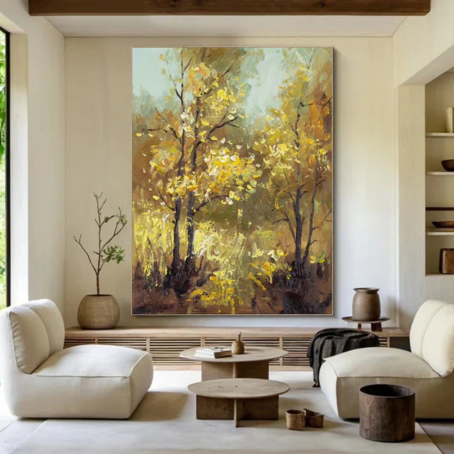 Flower & Tree Abstract Canvas Art #FT 306