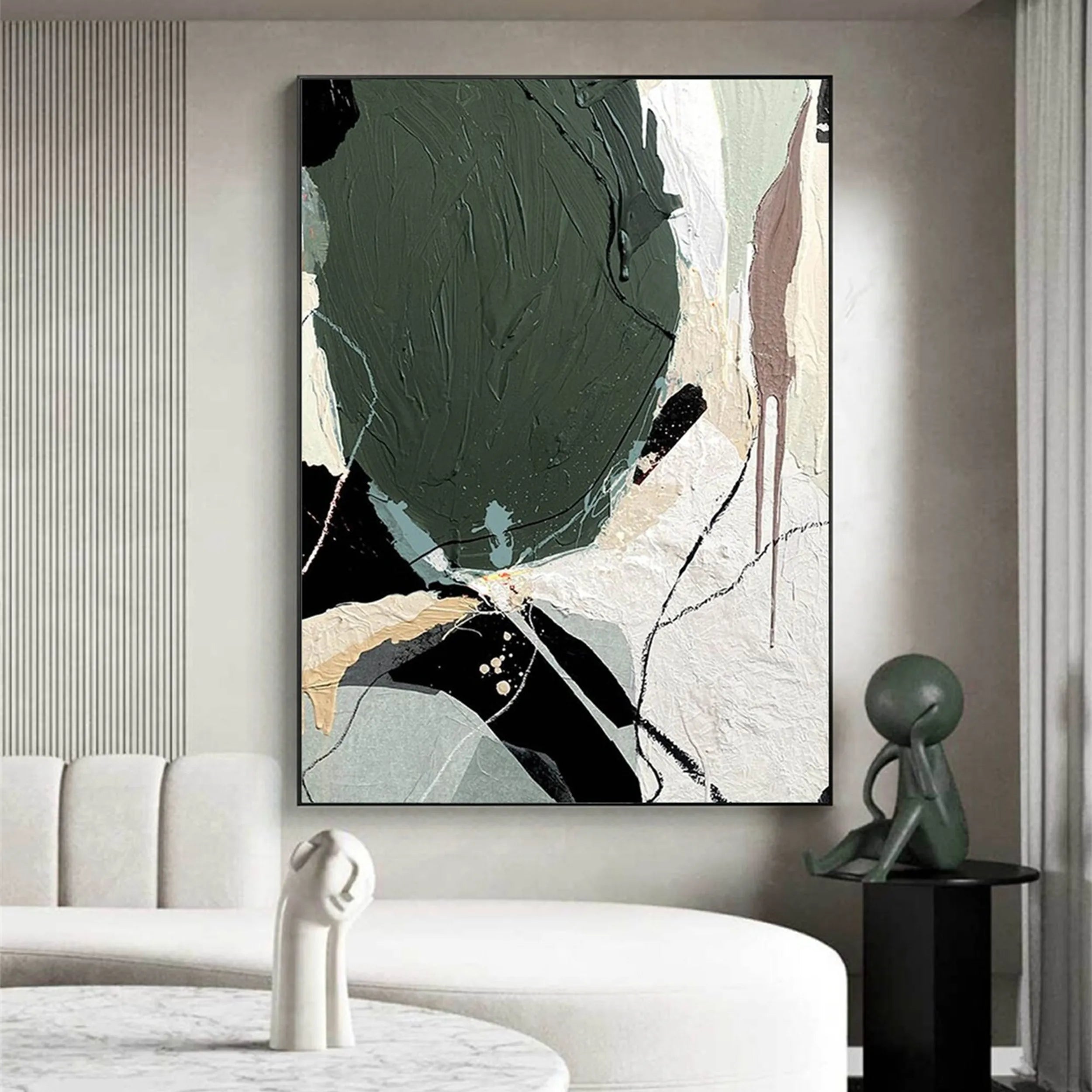 Blue & Green Abstract #BG033