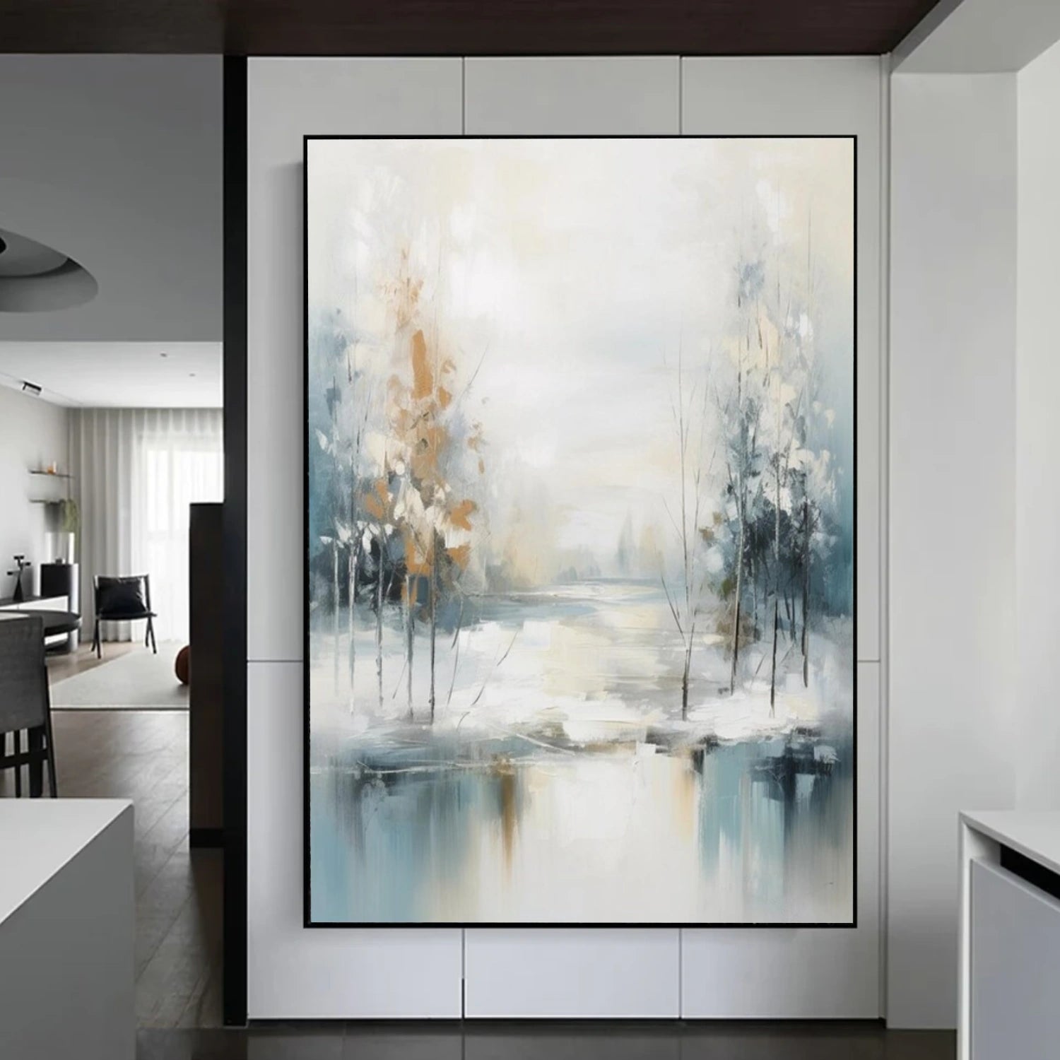 Flower & Tree Abstract Canvas Art #FT 264