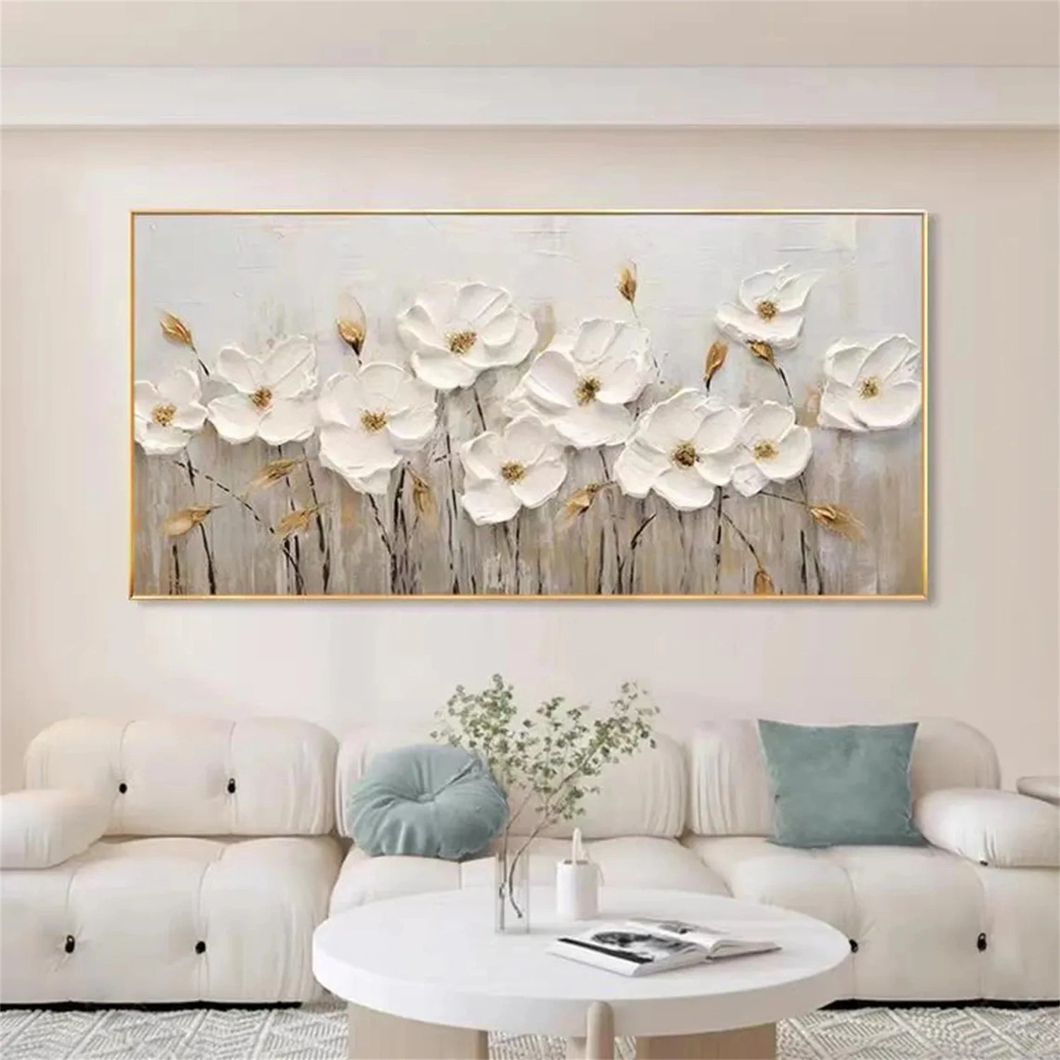 Custom Size Order Flower And Tree Painting #FT 109
