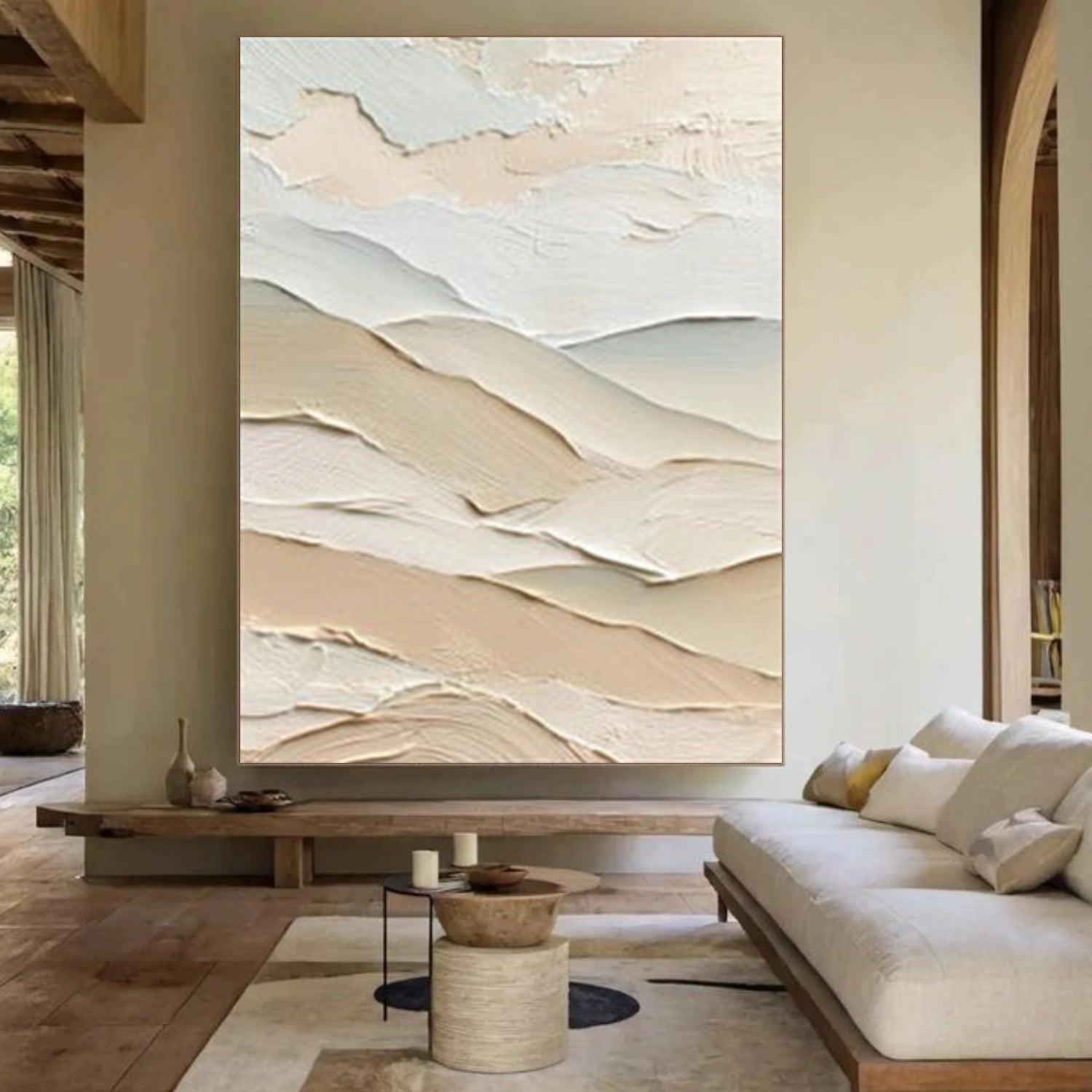 Minimalist Mountain Texture Canvas # MM393