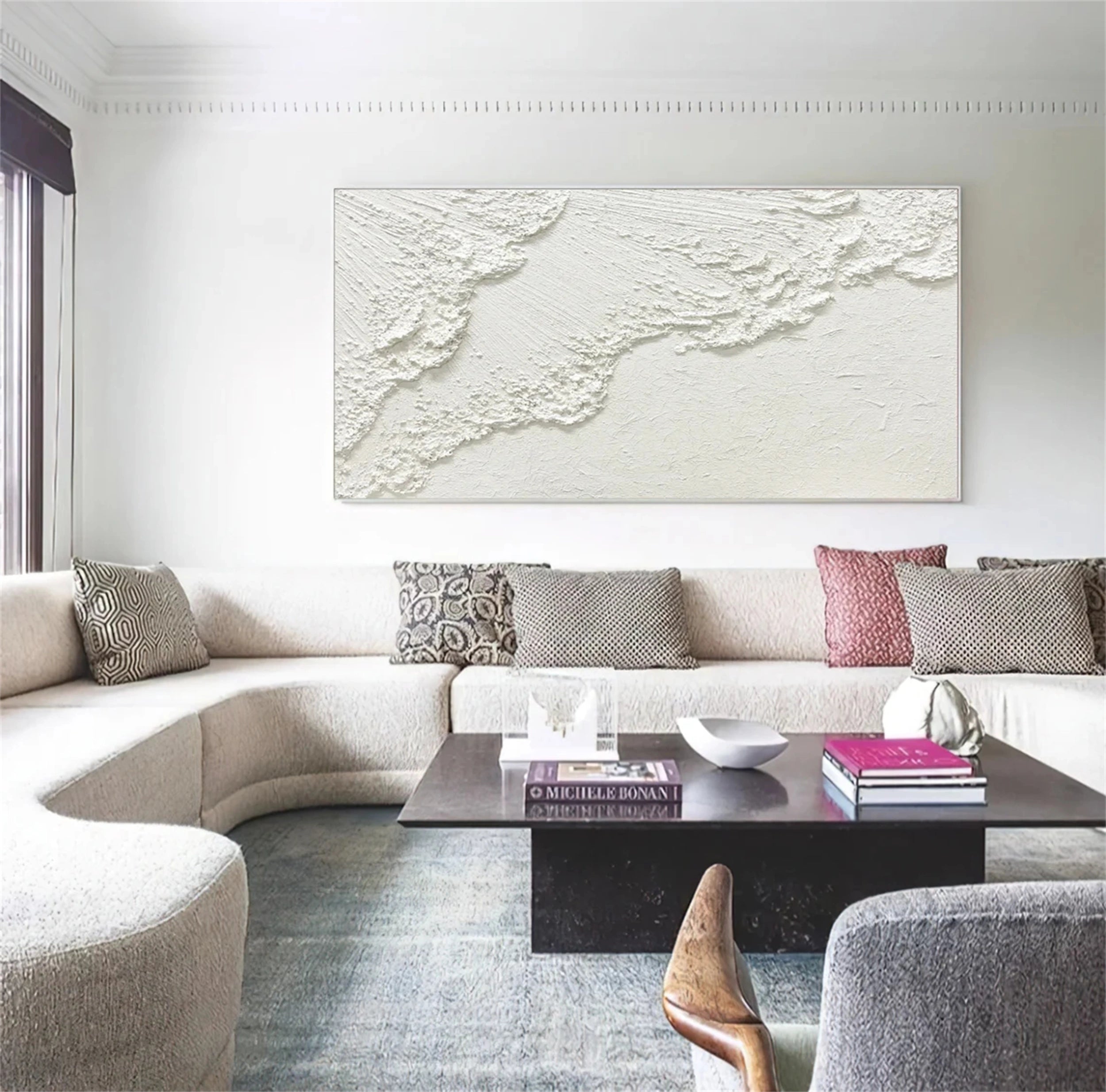 Plaster Art Minimalist Textured Painting #MM123