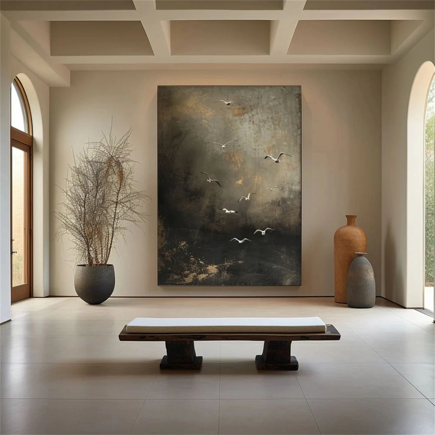 Abstract Animal Canvas Art #AP183