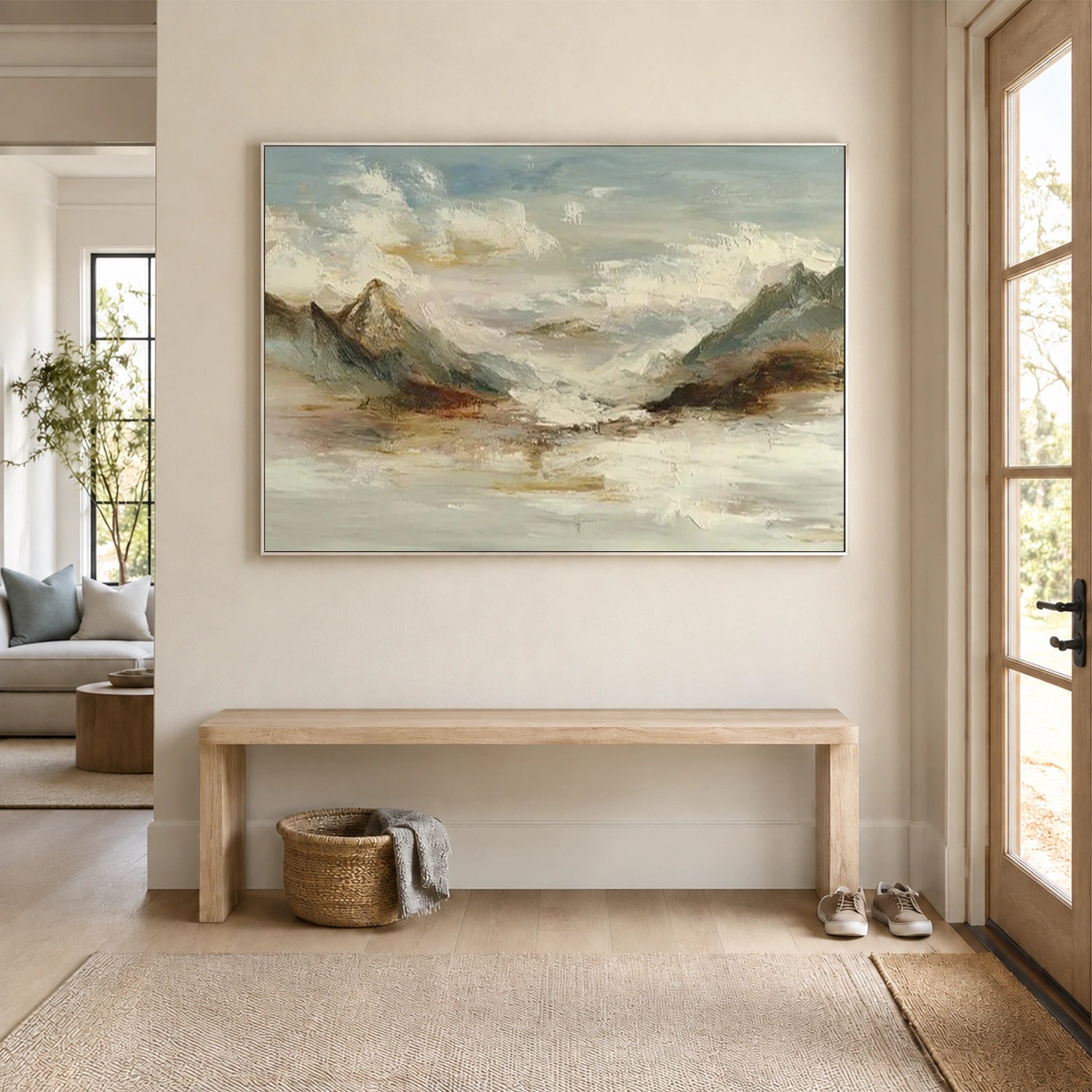 Minimalist Mountain Texture Canvas # MM463