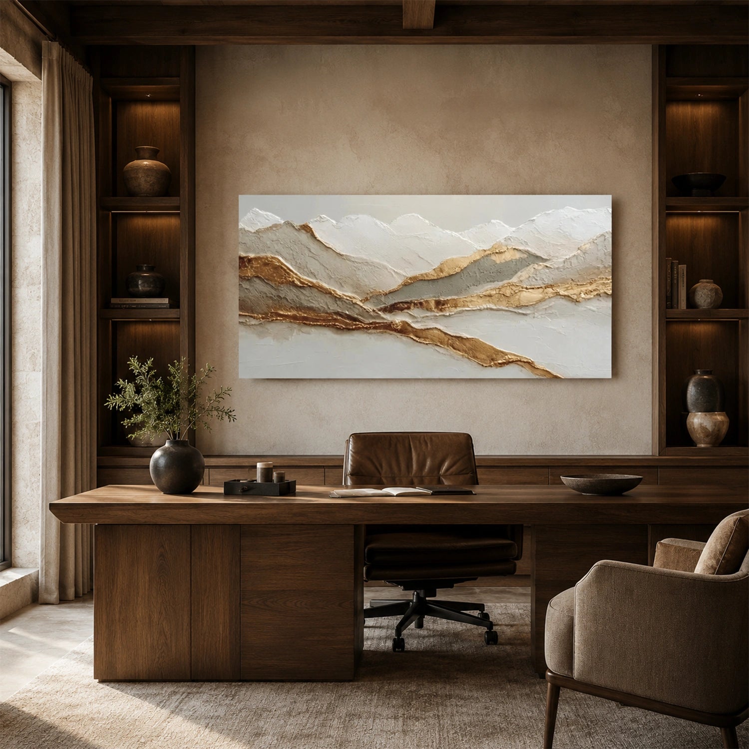Minimalist Mountain Texture Canvas # MM461