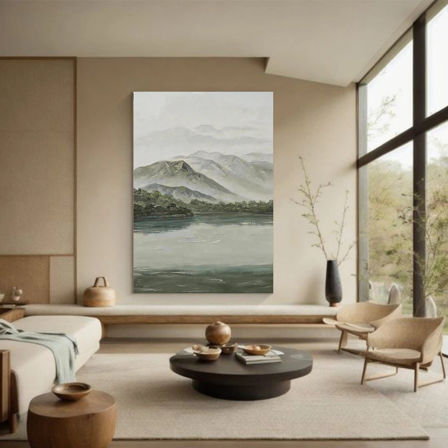 Minimalist Mountain Texture Canvas # MM428