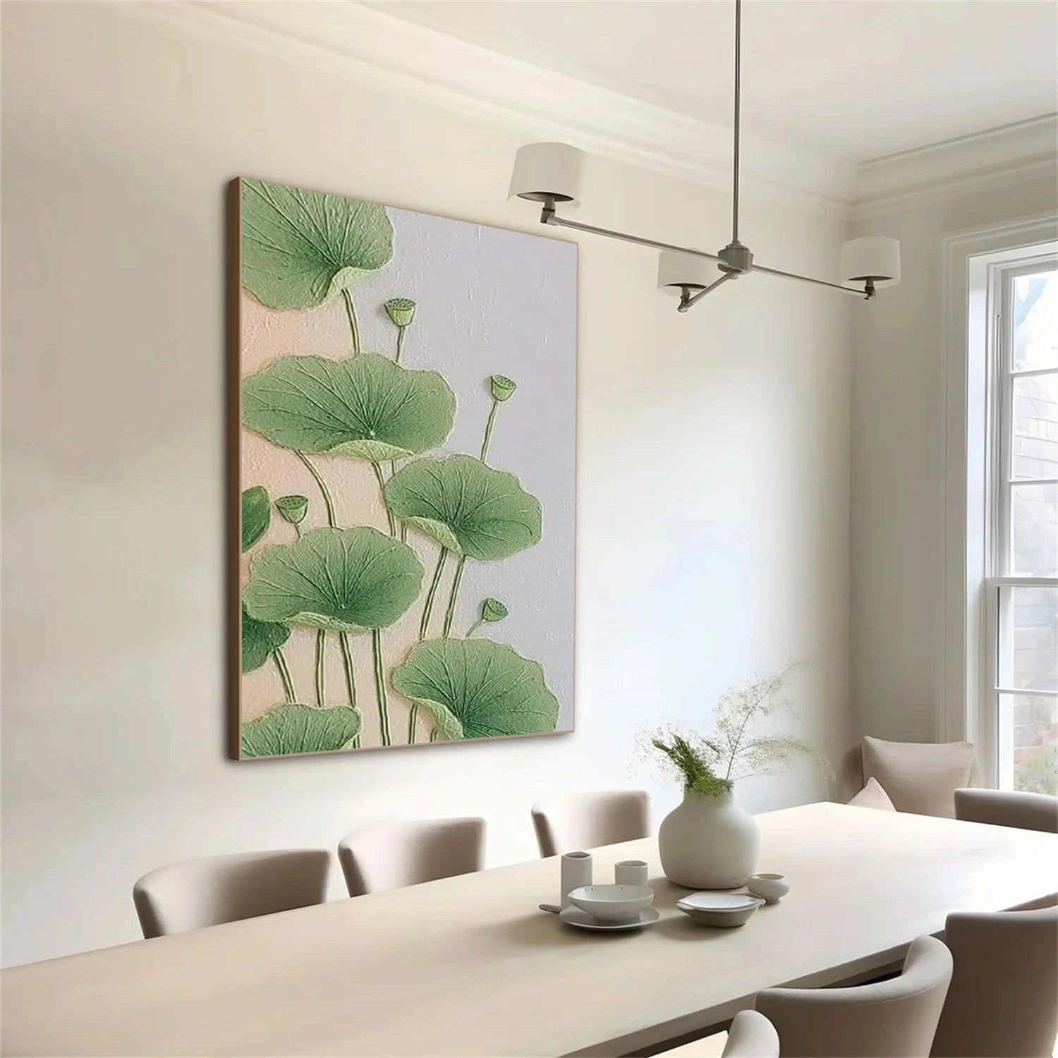 Flower And Tree Abstract Texture Canvas Art #FT 218