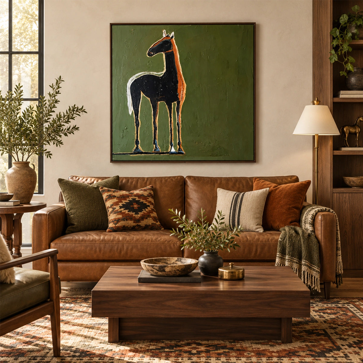 Abstract Animal Canvas Art #AP253
