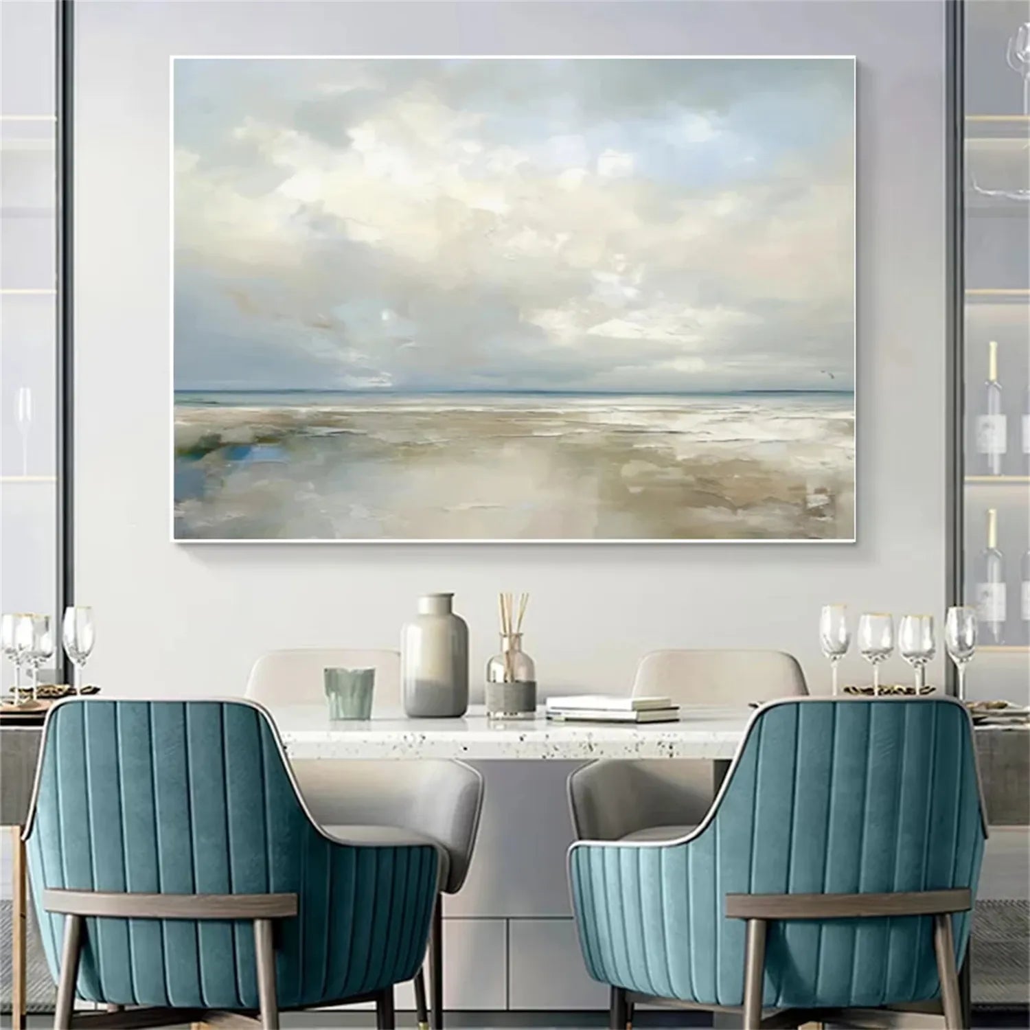 Custom Size Order For Ocean And Sky Painting #OS 175