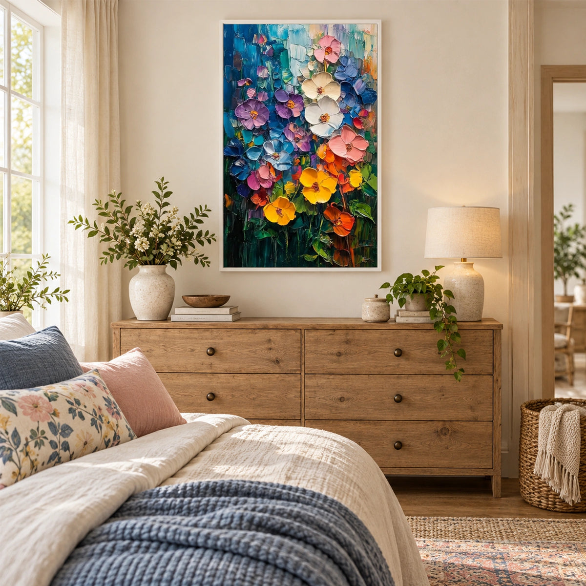 Flower & Tree Abstract Canvas # FT 420