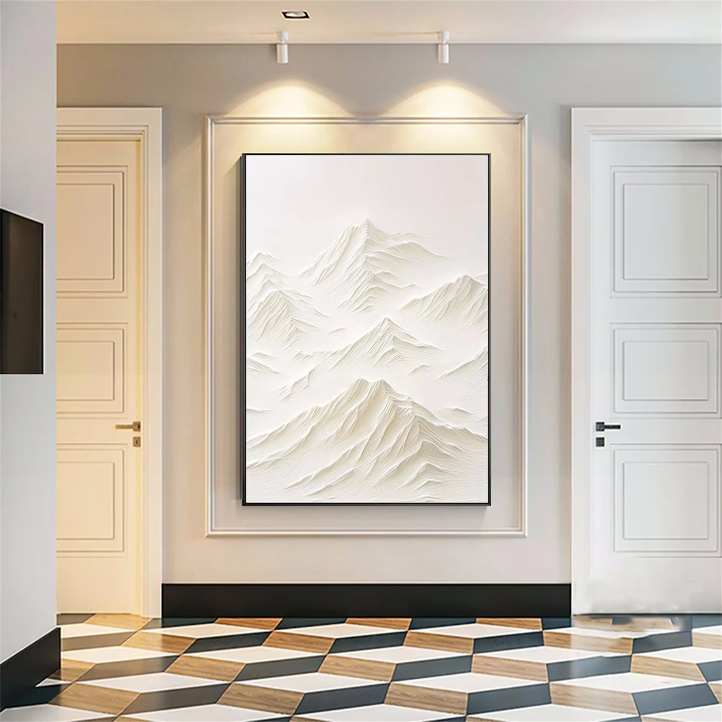 Plaster Art Minimalist Textured Painting #MM188