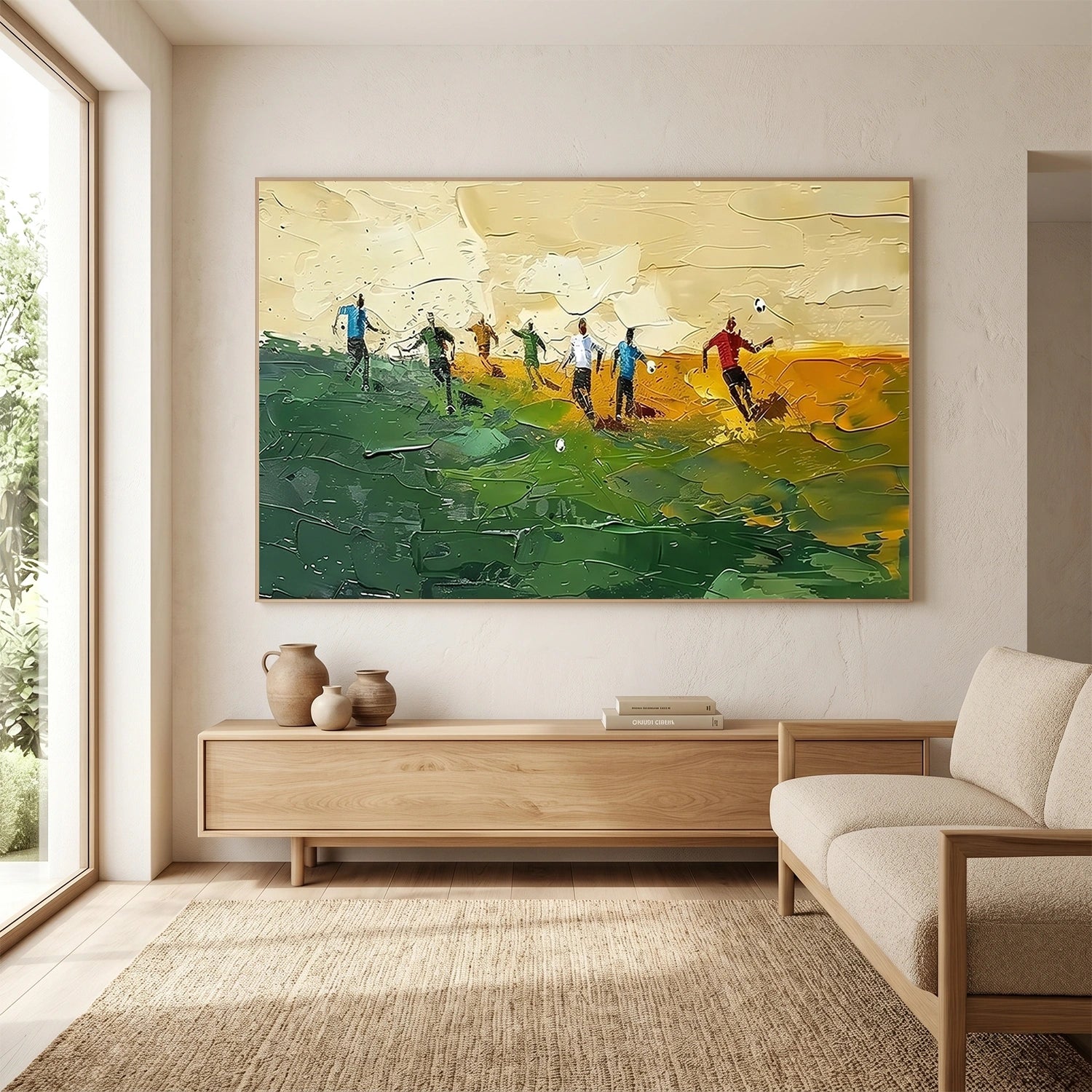 Football Sport Art Texture Painting Canvas #SA085