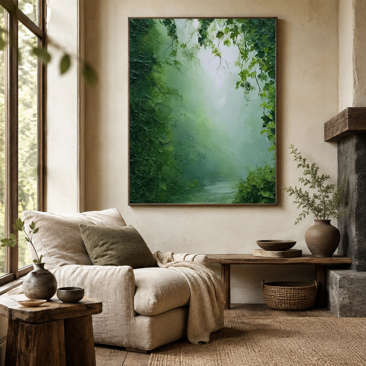 Flower & Tree Abstract Canvas # FT 415