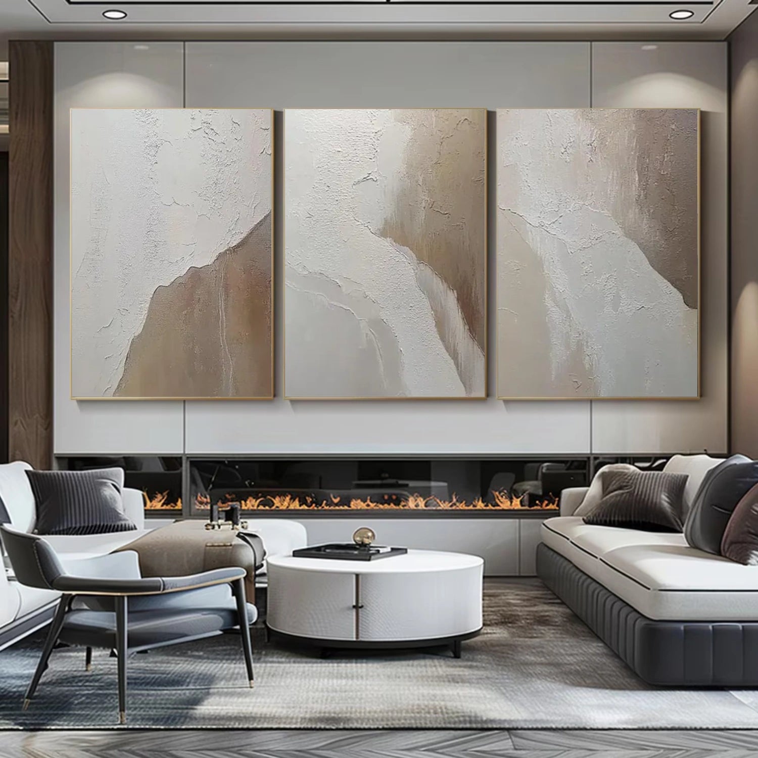 Abstract Set of 3 Wall Art #AB 564