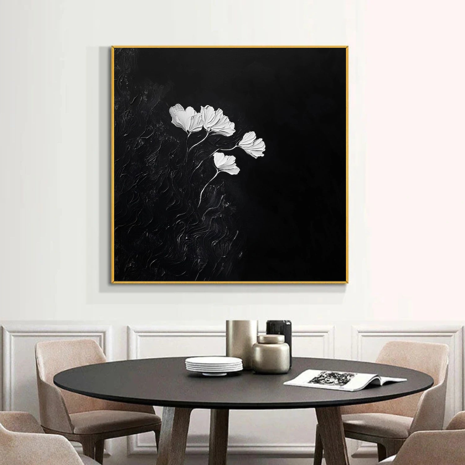 Flower & Tree Abstract Textured Canvas # FT 370