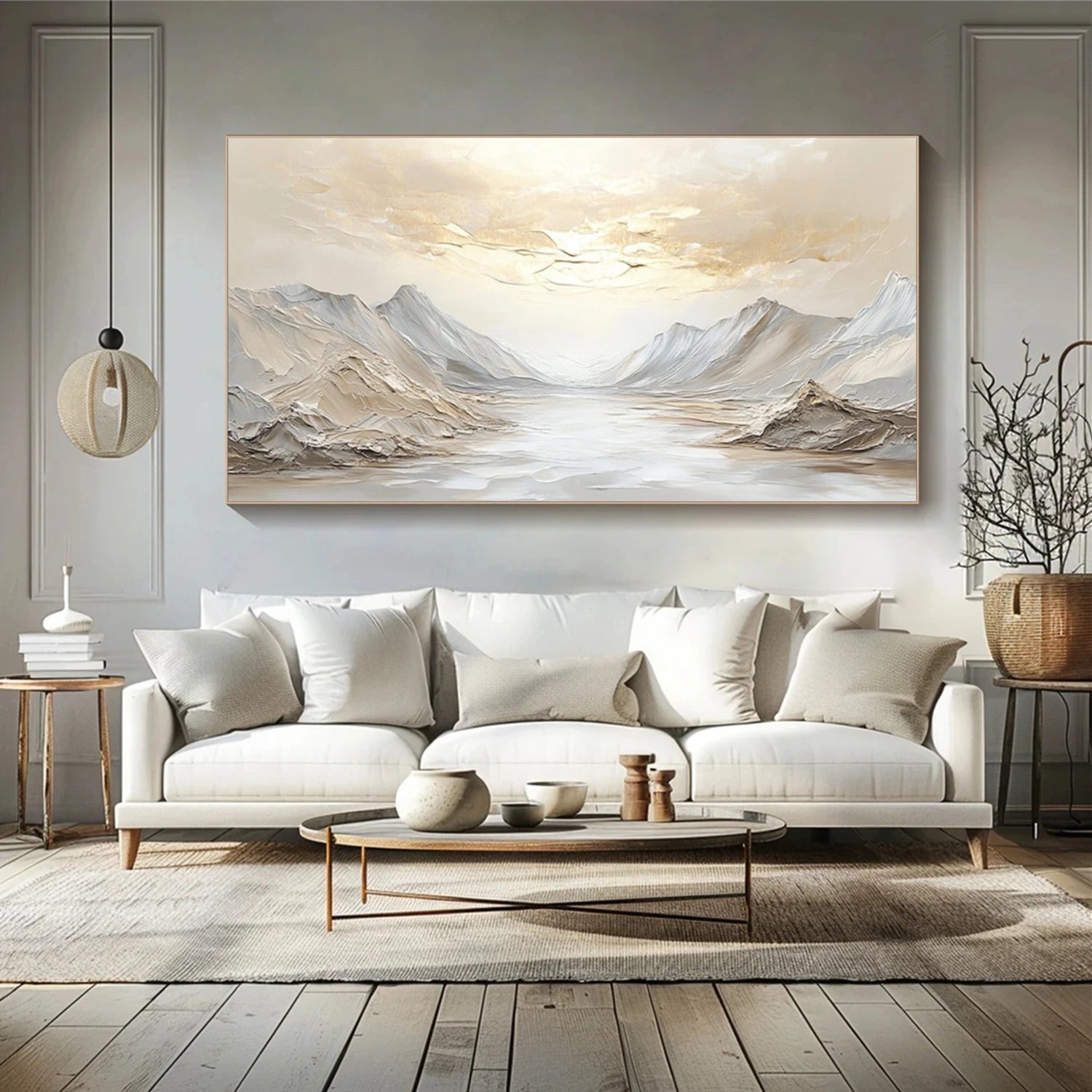 Minimalist Mountain Texture Canvas # MM410