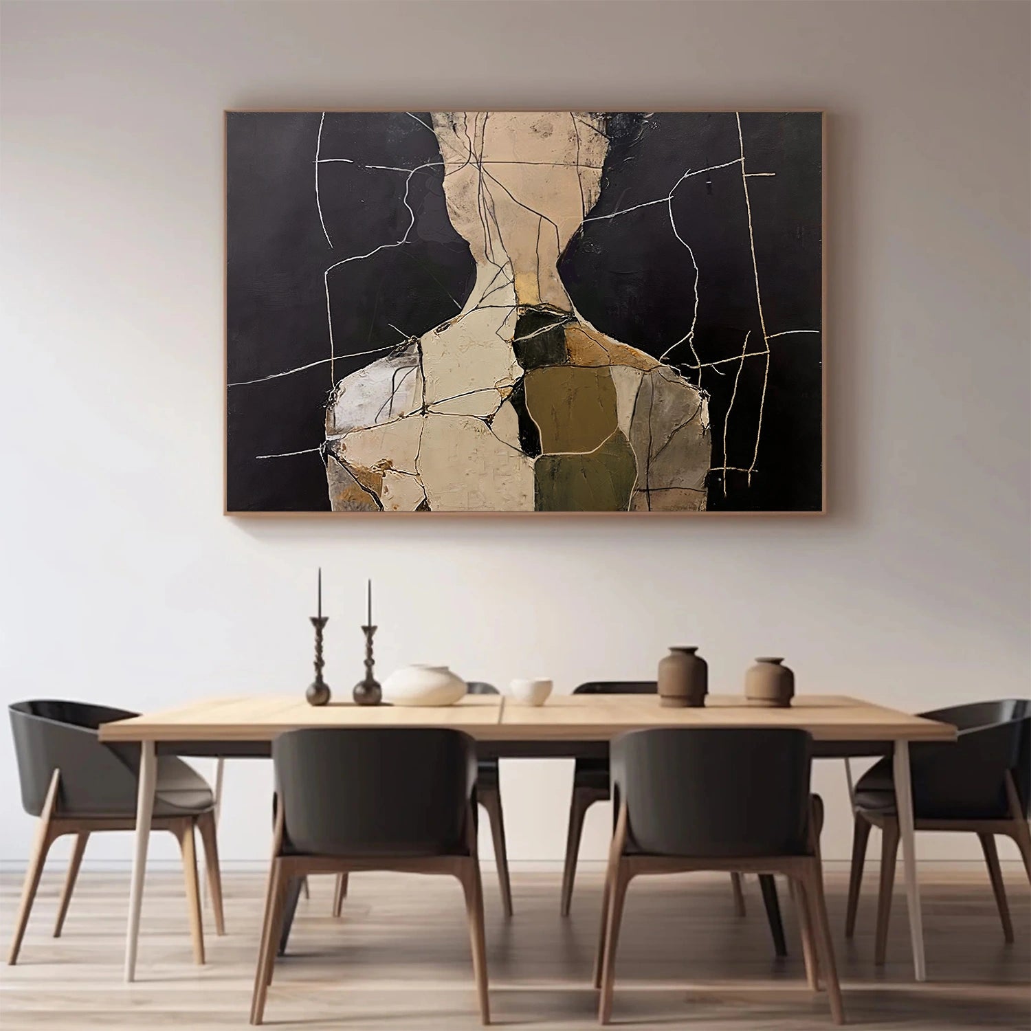 Abstract Portrait Textured Wall Art #PT 066