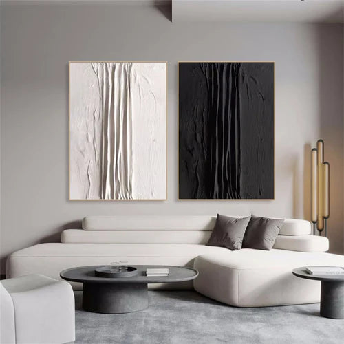 Absctact Textured Painting Canvas Set of 2 #MM283