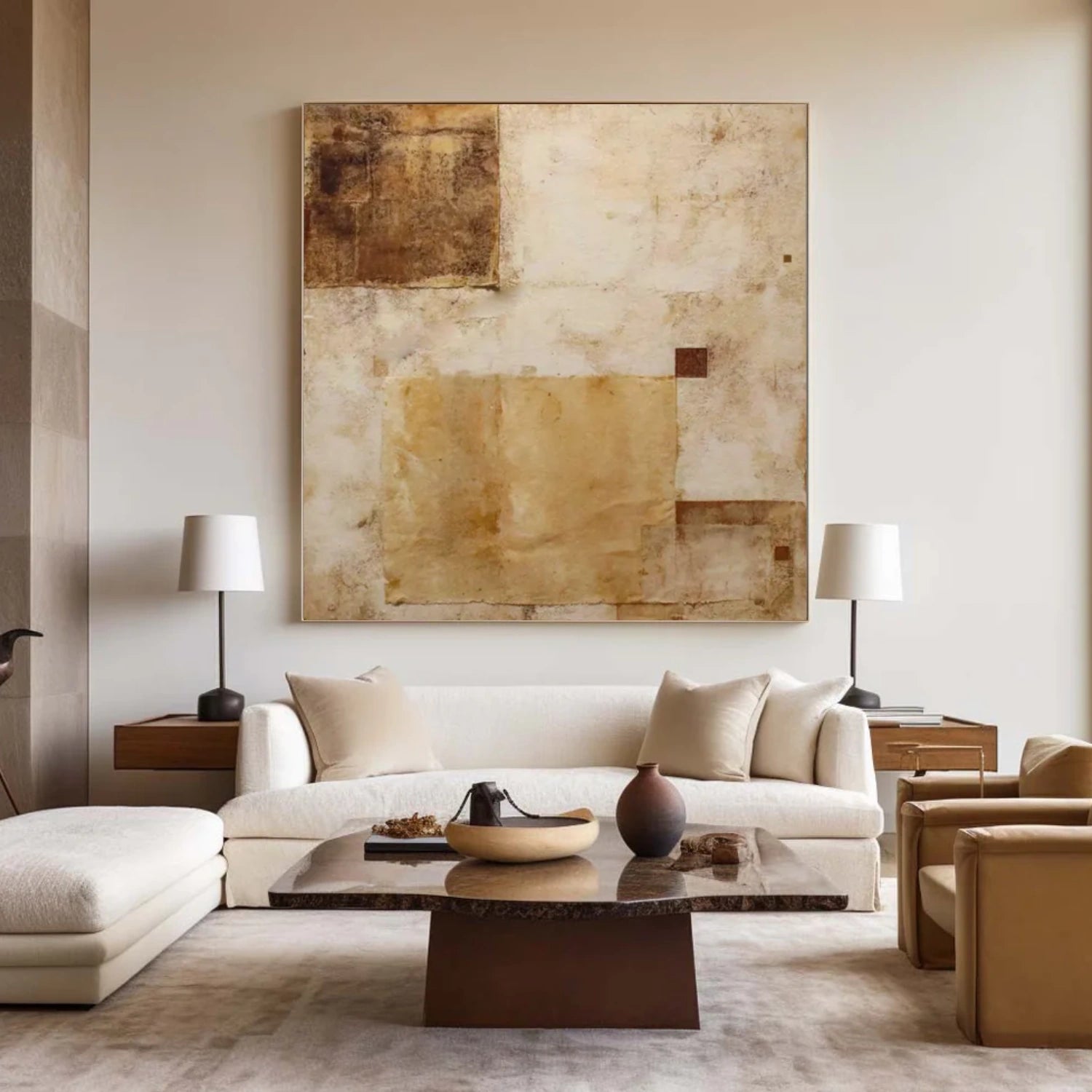 Beige & Brown Wabi Sabi Wall Art #WS392