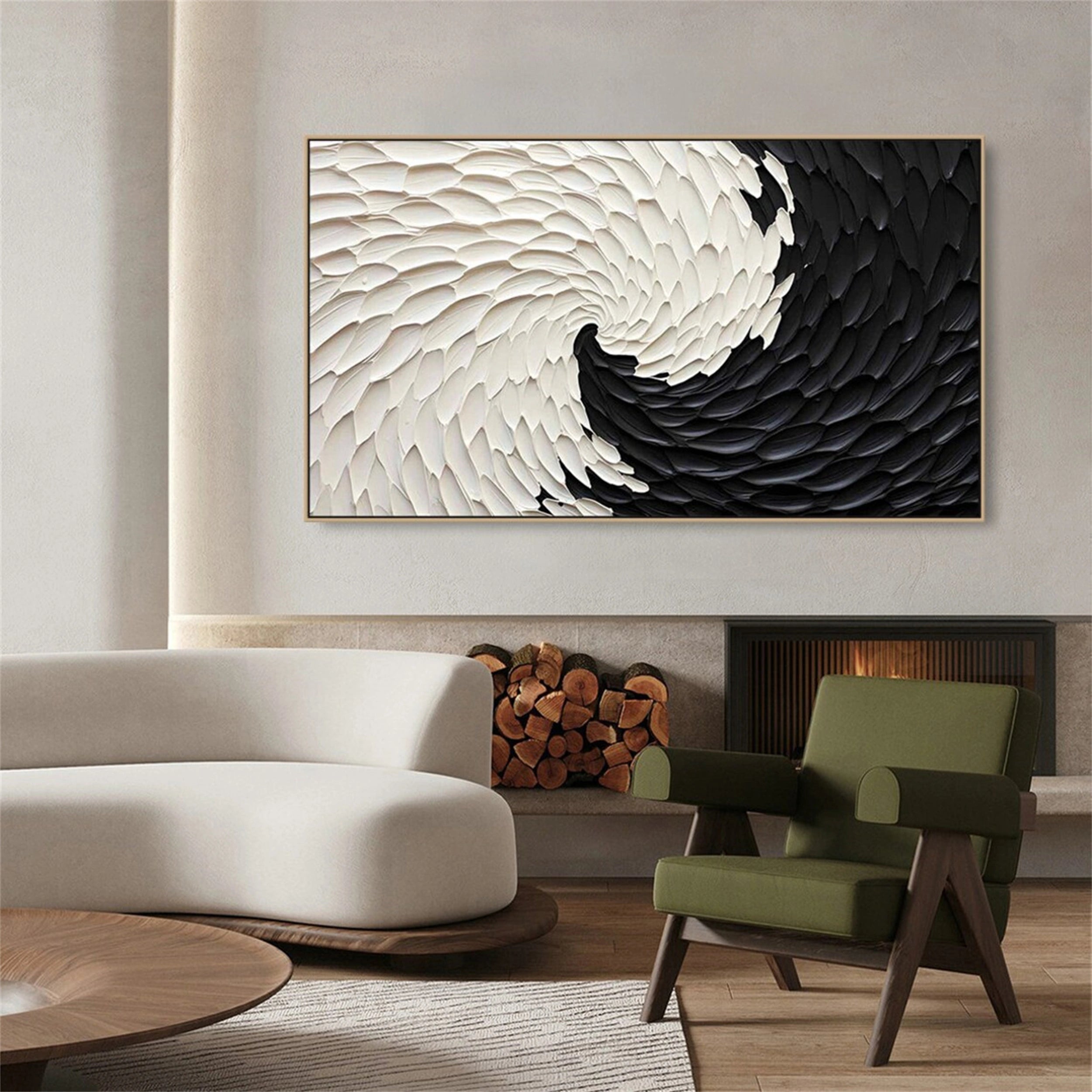 Plaster Art Minimalist Textured Painting #MM112