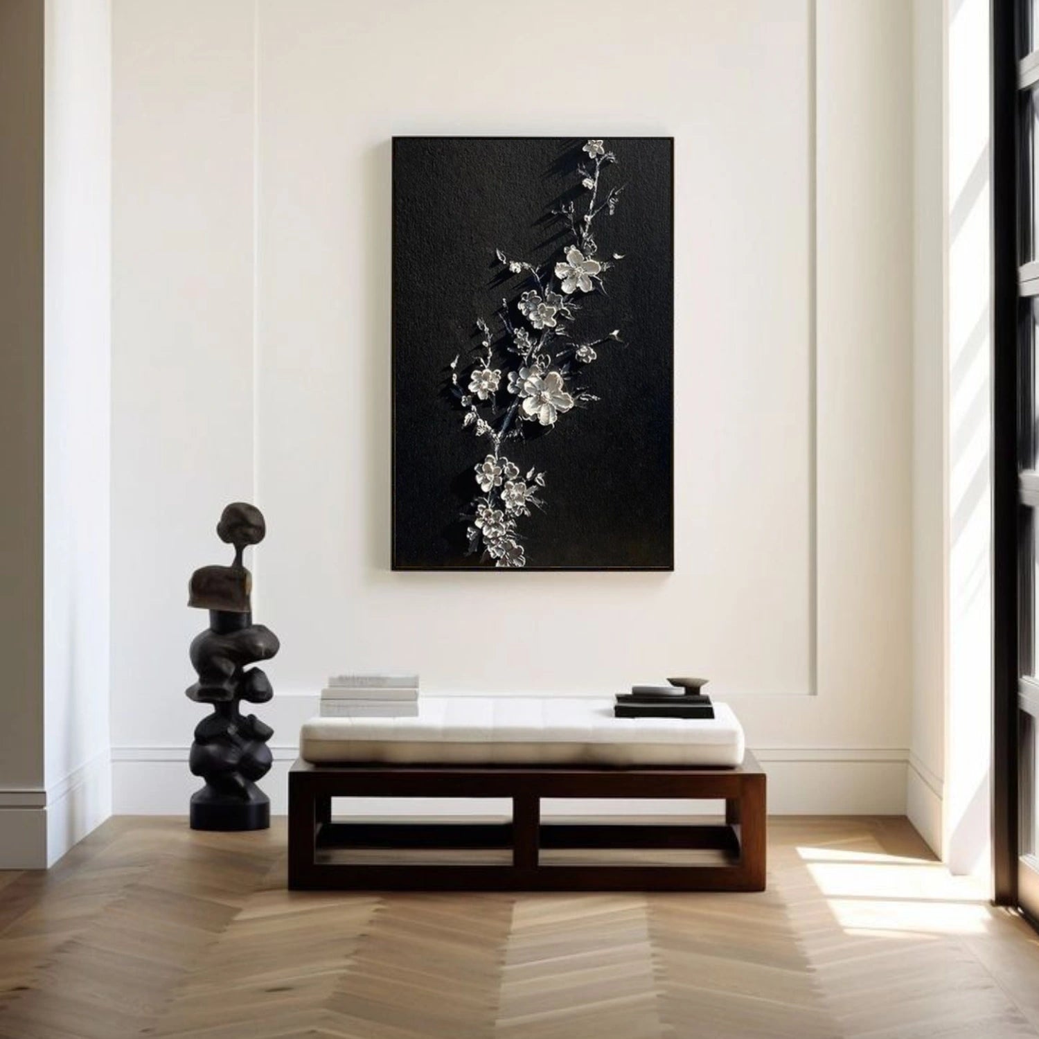 Flower & Tree Abstract Texture Canvas Art #FT 257