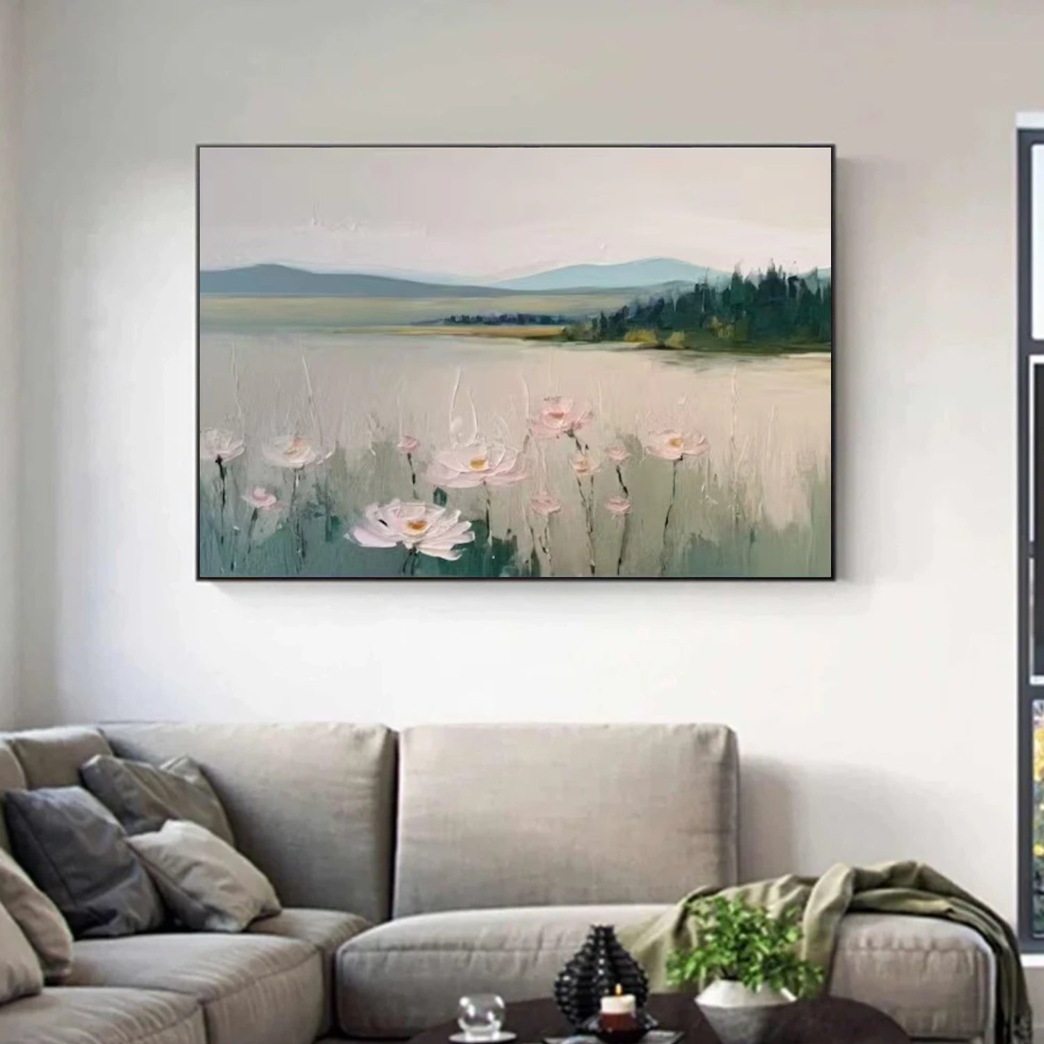 Flower & Tree Abstract Canvas Art #FT 307