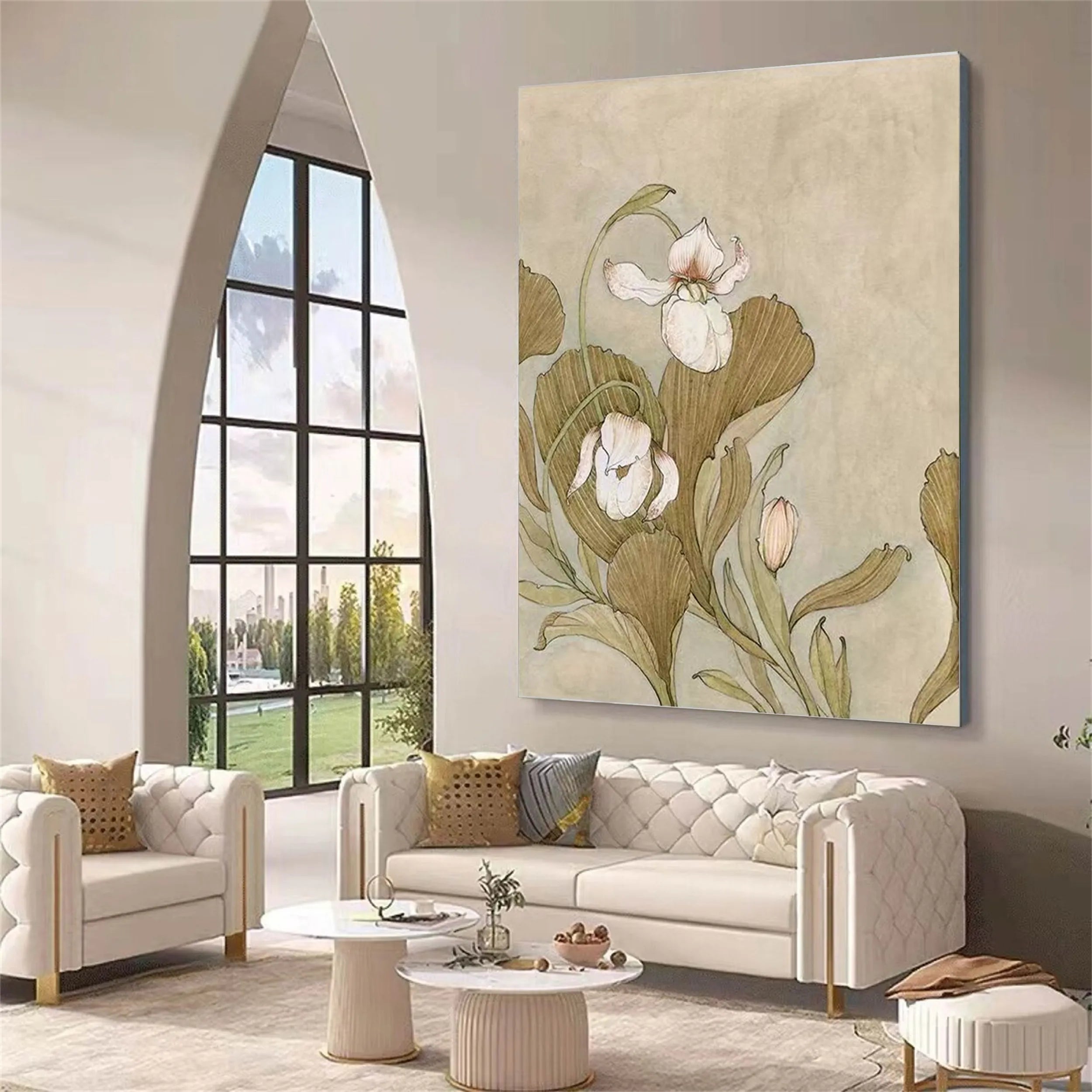 Flower And Tree Painting #FT 069