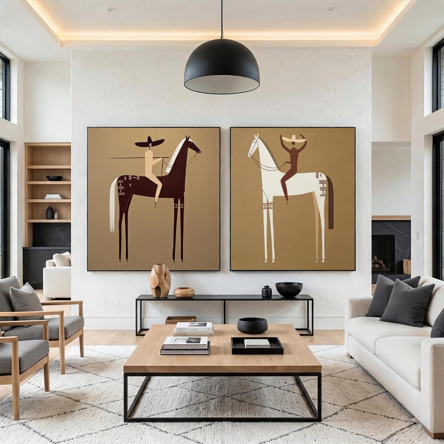 Americana Wall Art Square Set of 2 #VE017