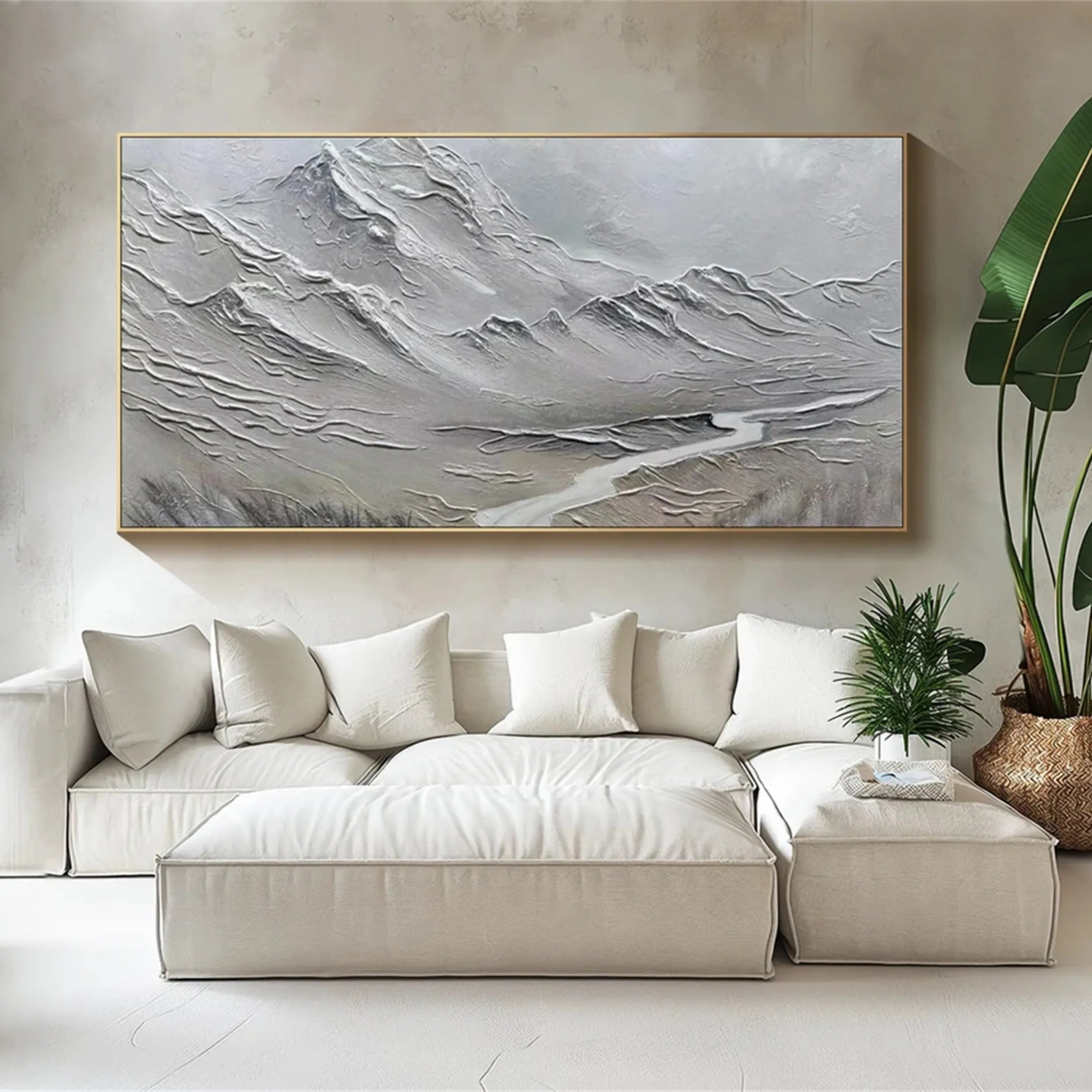 Plaster Art Minimalist Textured Painting #MM241