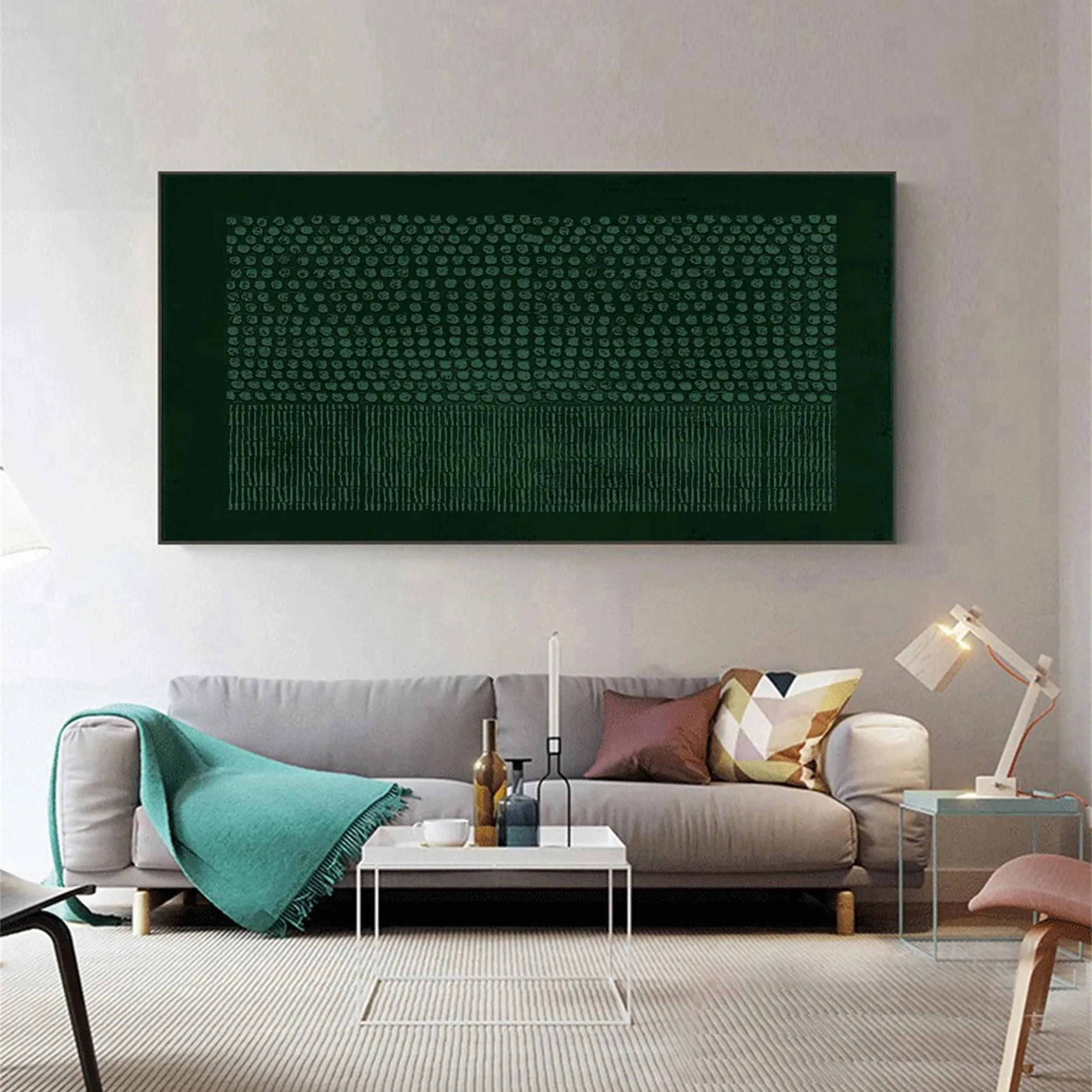 Blue & Green Abstract #BG024