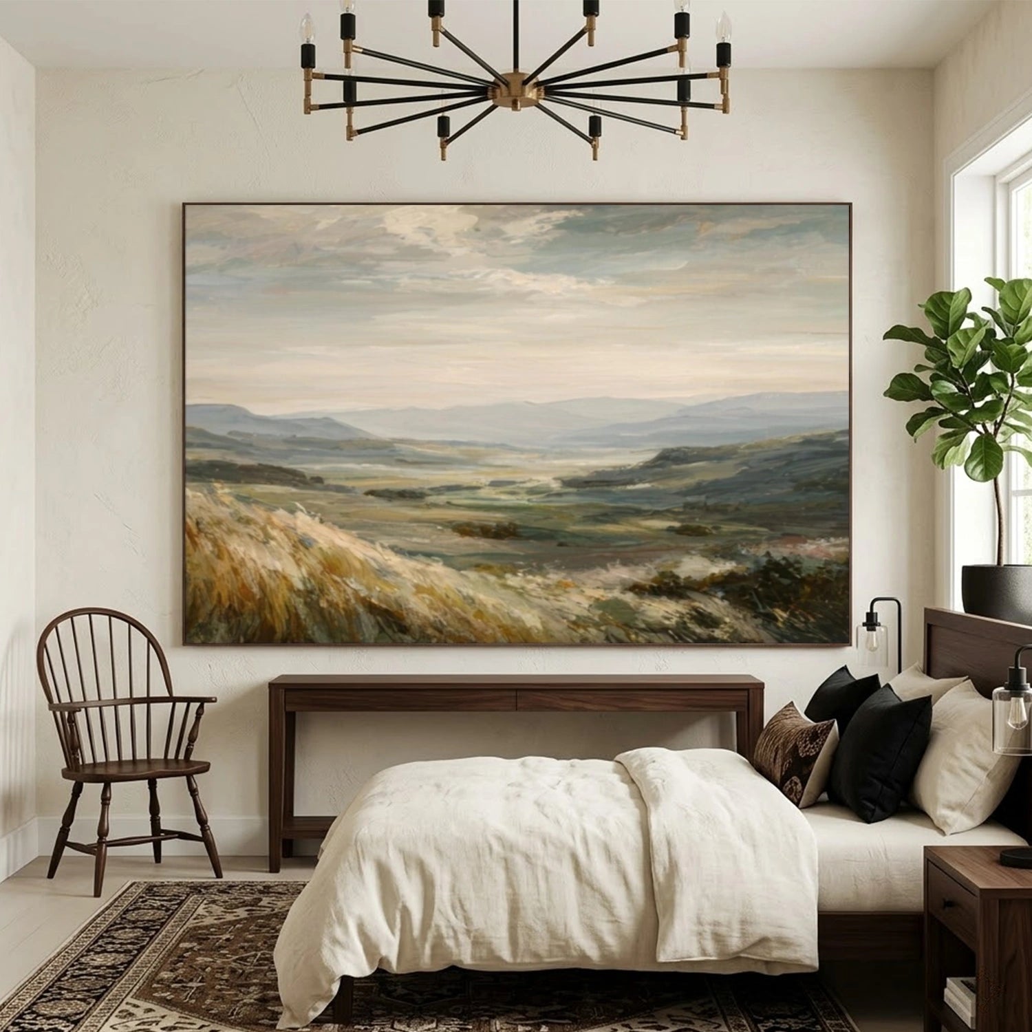 Minimalist Mountain Texture Canvas # MM444
