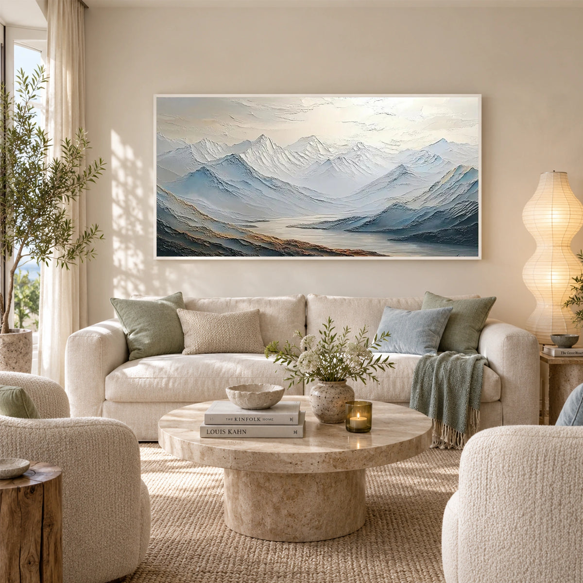 Minimalist Mountain Texture Canvas # MM476