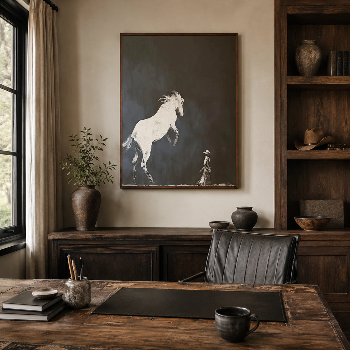 Abstract Animal Canvas Art #AP252