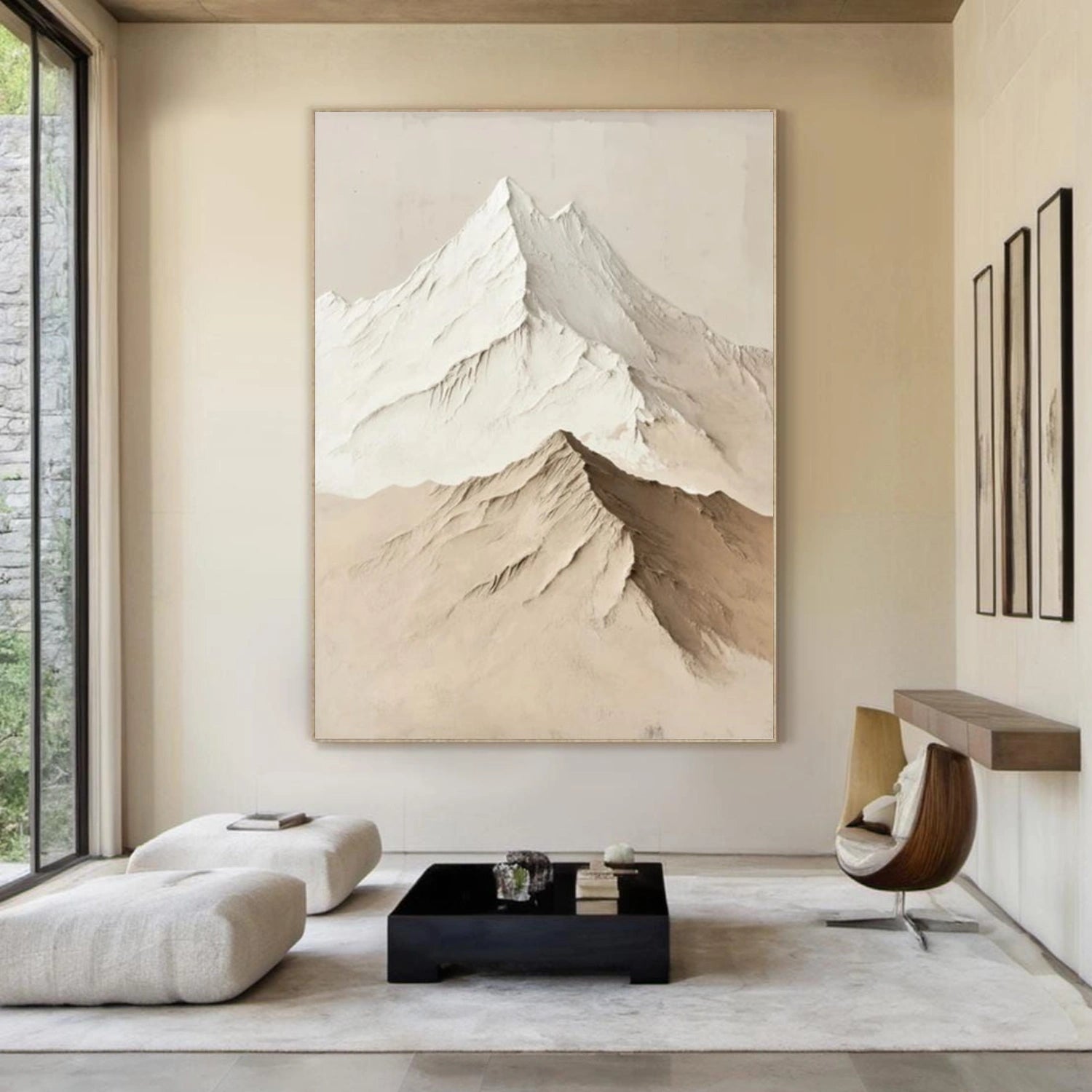 Minimalist Mountain Texture Canvas # MM394