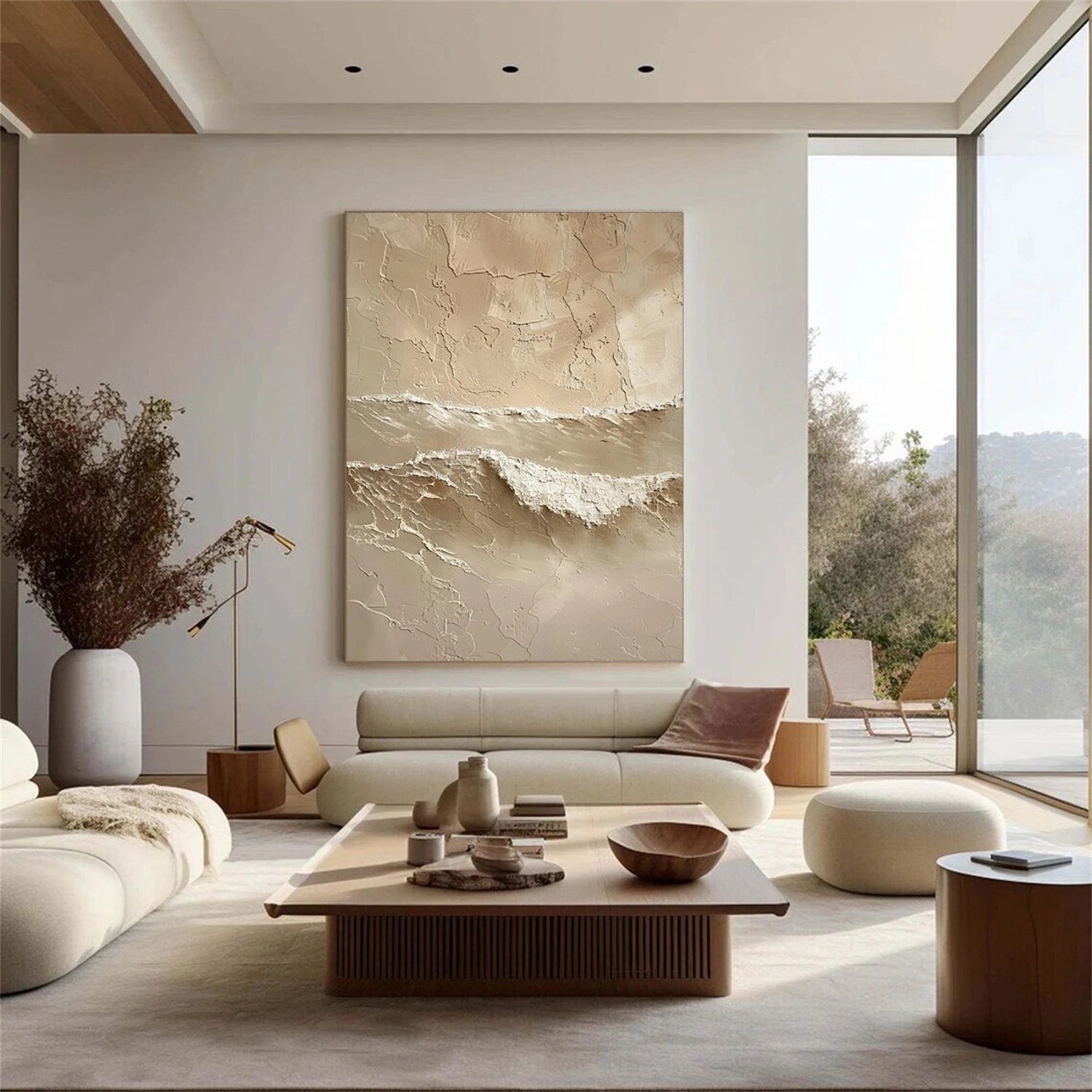 Minimalist Mountain Texture Canvas # MM405