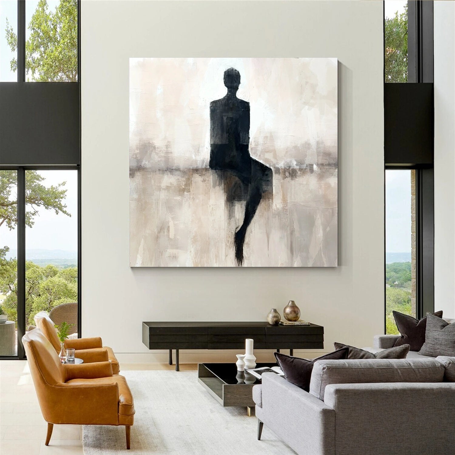 Contemporary Abstract Minimalist Wall Art #CW044