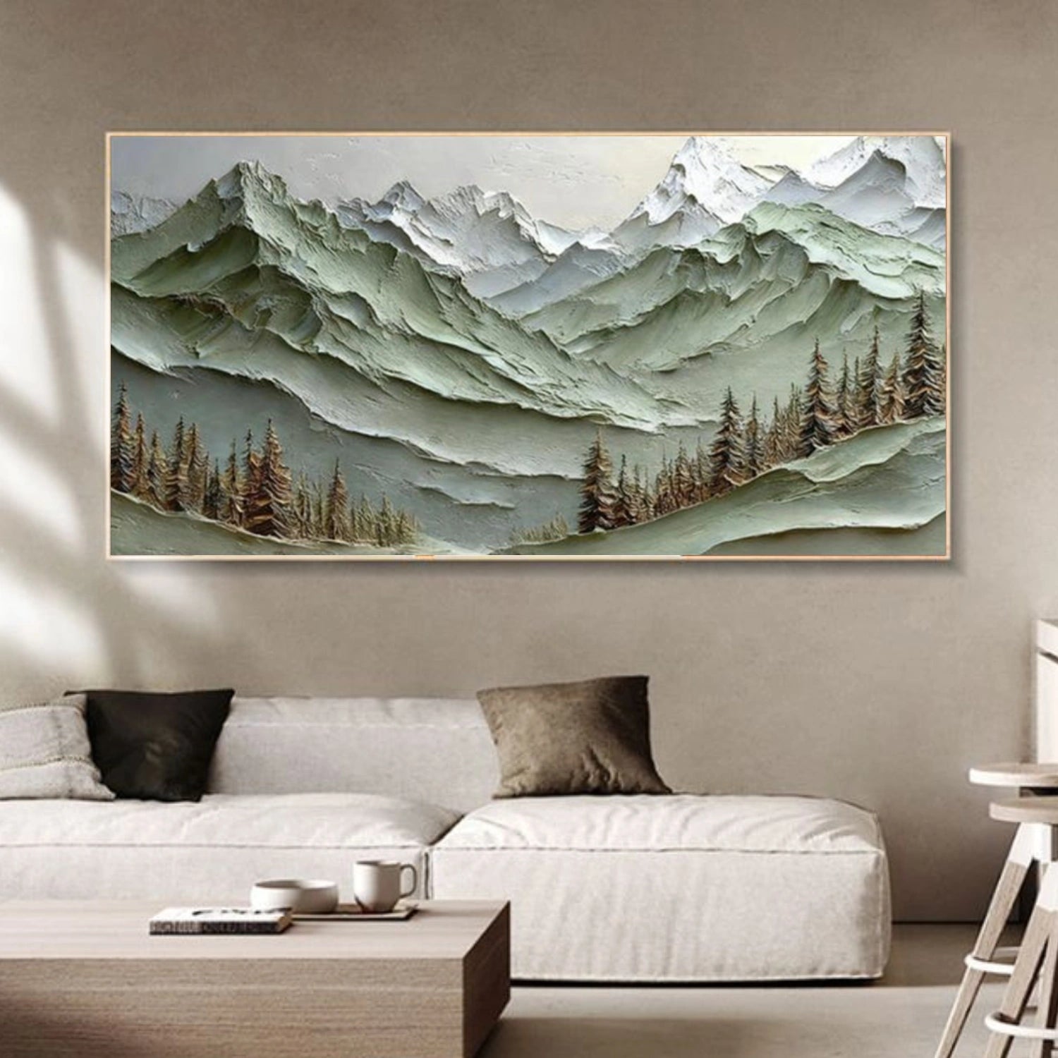 Minimalist Mountain Texture Canvas # MM370
