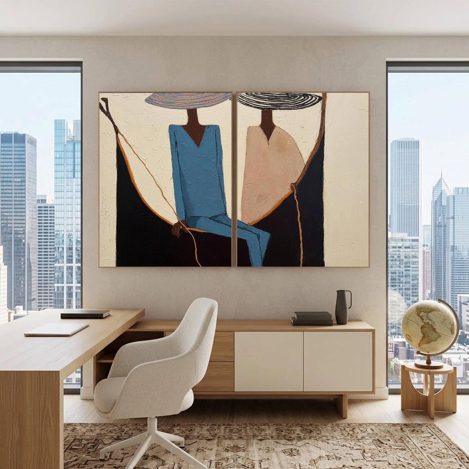 Americana Wall Art Set of 2 #VE099