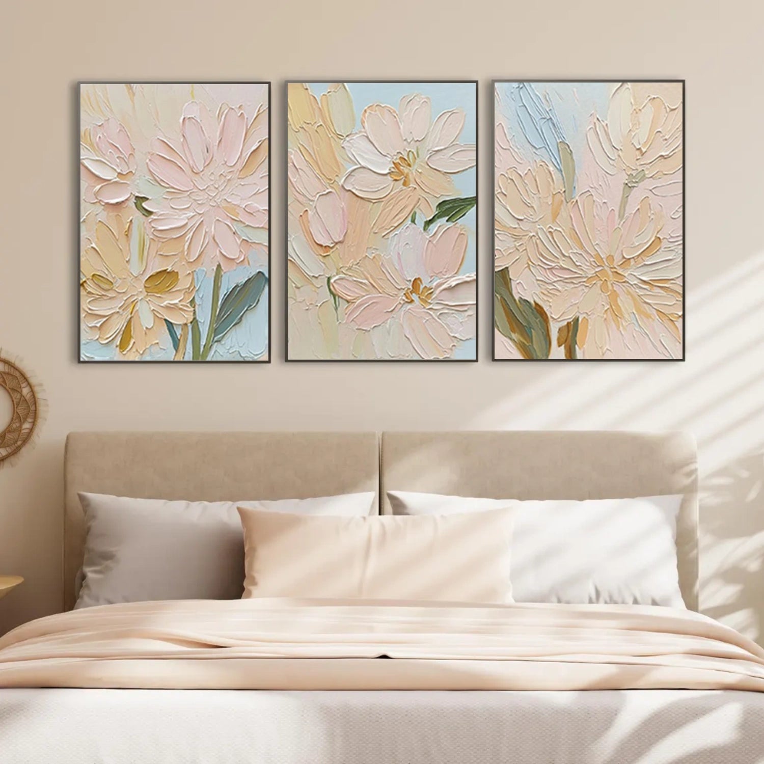 Flower & Tree Abstract Canvas Art Set of 3 # FT 339