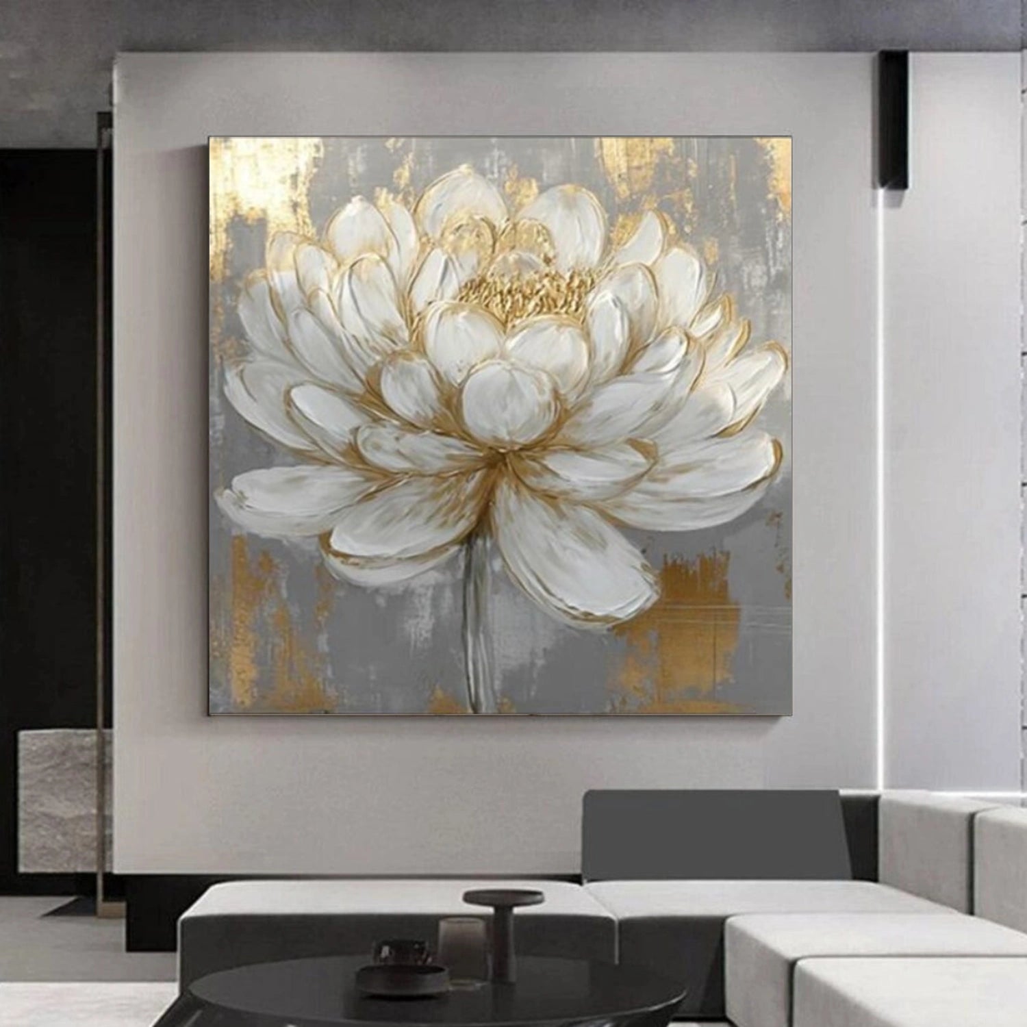 Flower & Tree Abstract Texturte Canvas Art #FT 246