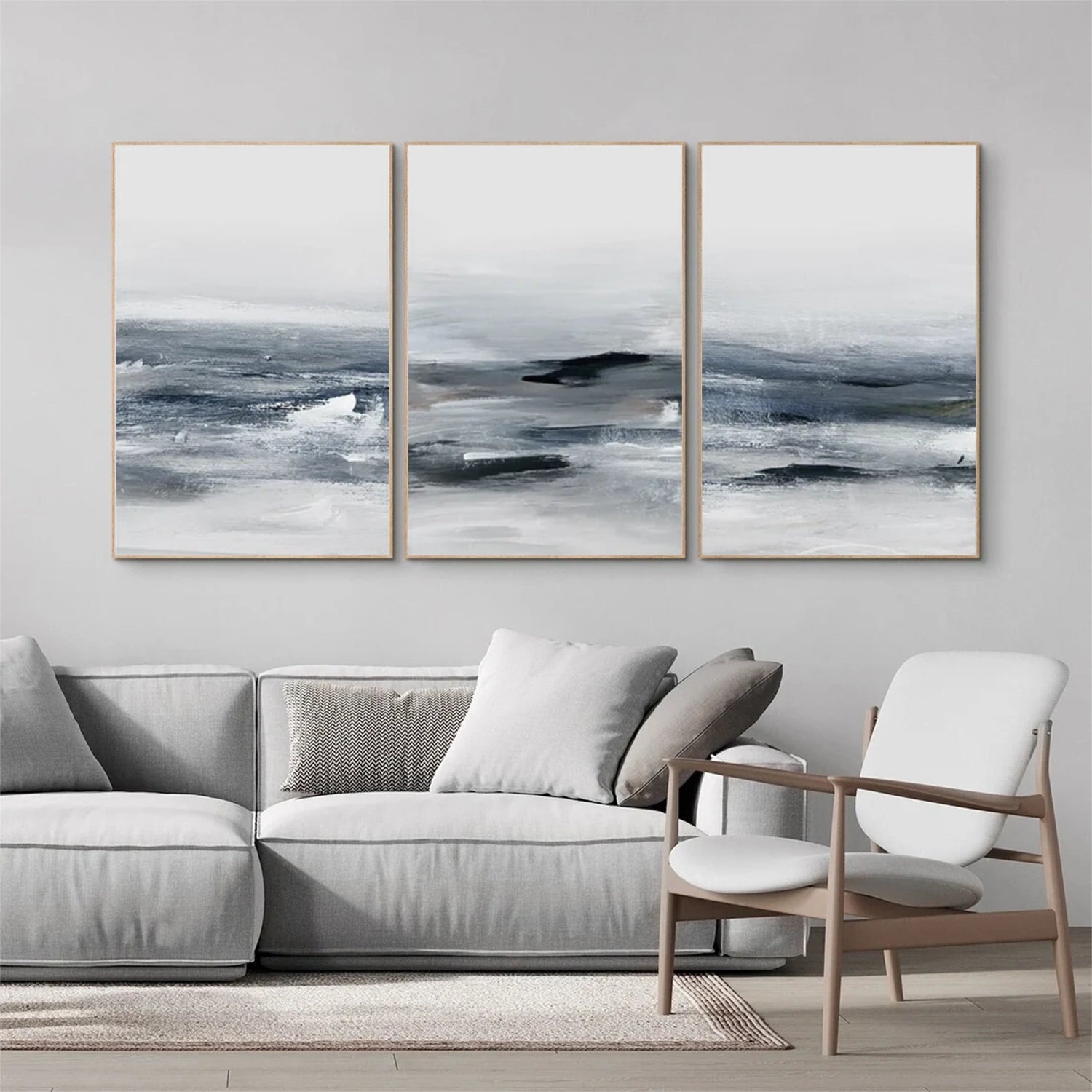Abstract Textured Wall Art Set of 3#AB 591
