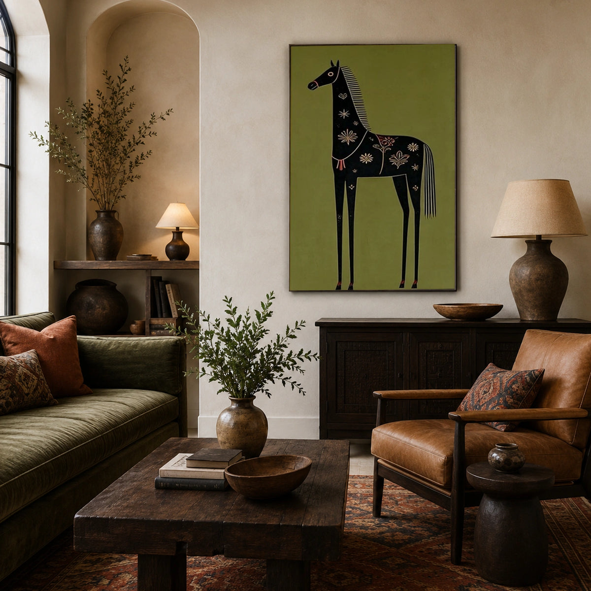 Abstract Animal Canvas Art #AP251