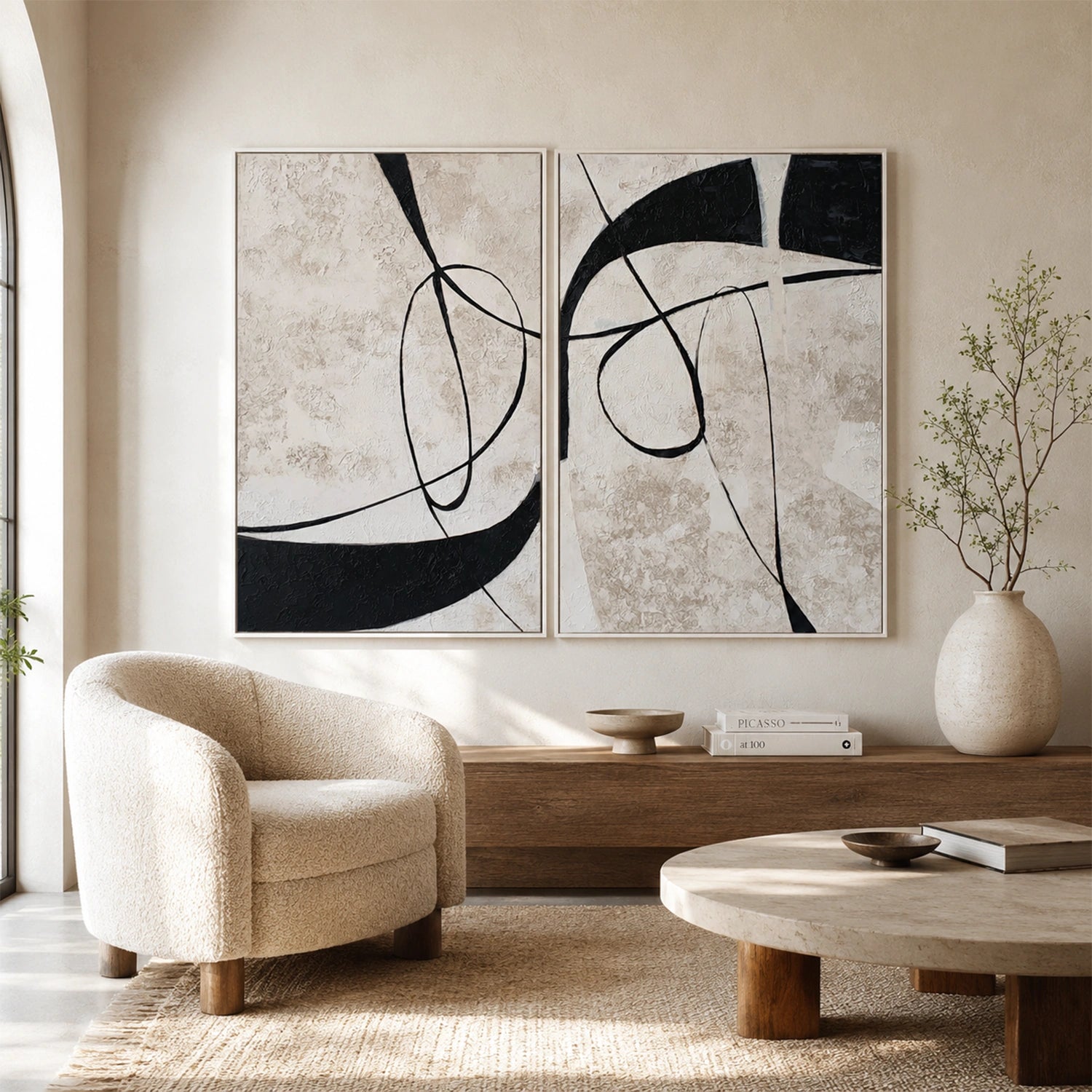 Wabi Sabi Wall Art Set of 2 # WS459
