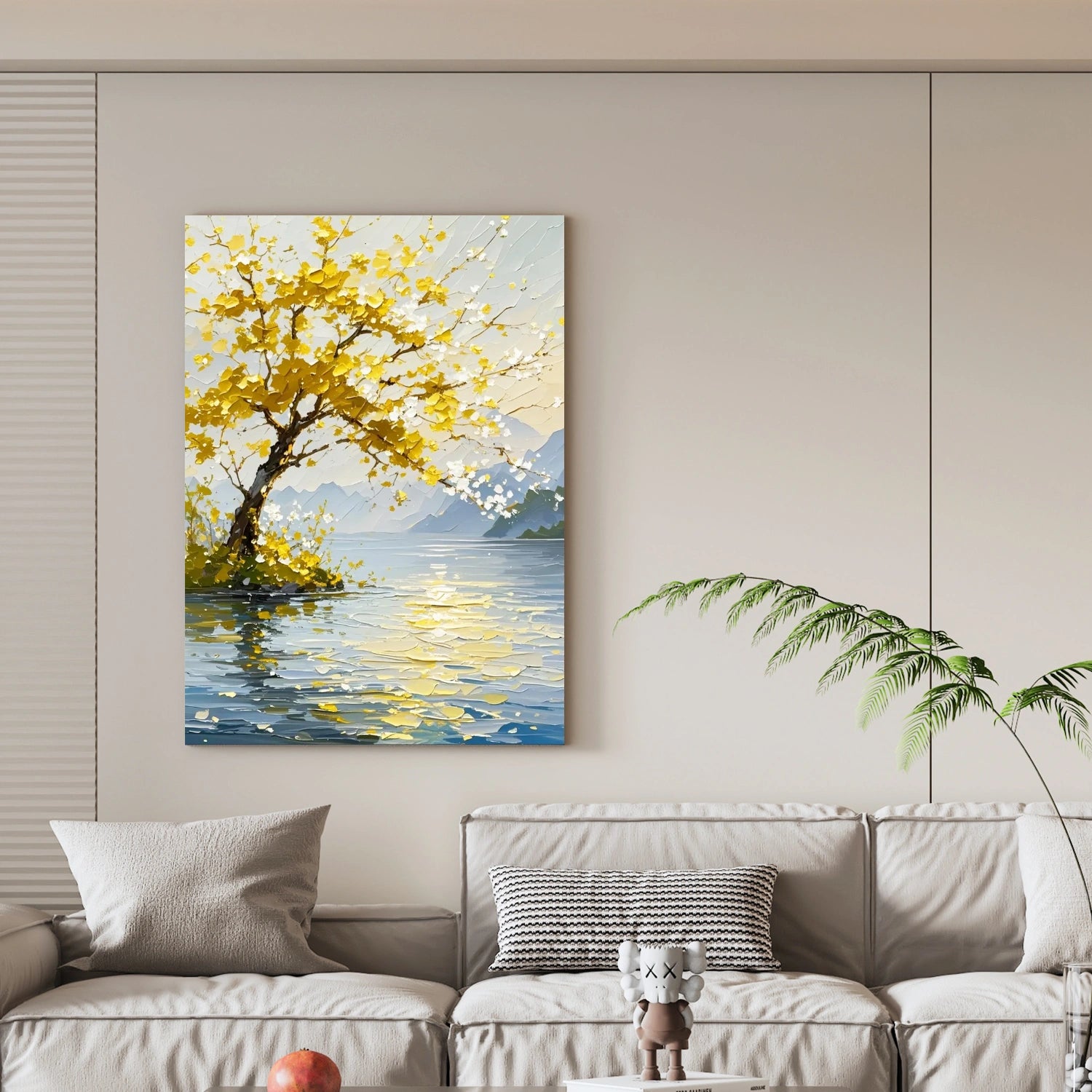 Flower & Tree Abstract Texture Canvas Art #FT 271