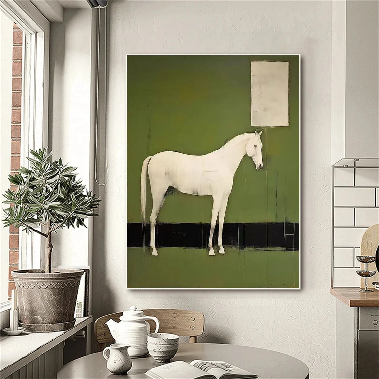 Abstract Animal Canvas Art #AP179