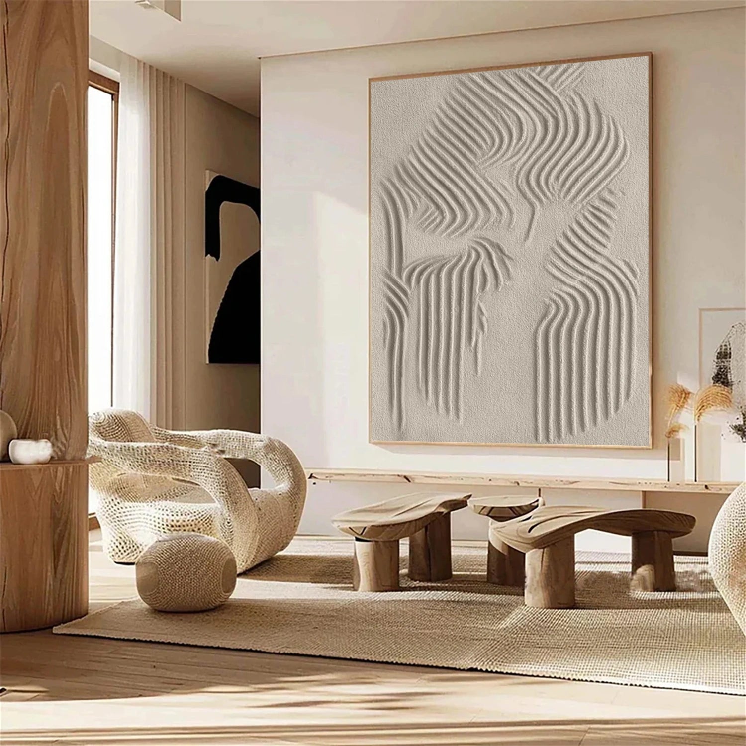 Beige & Brown Abstract #BB143