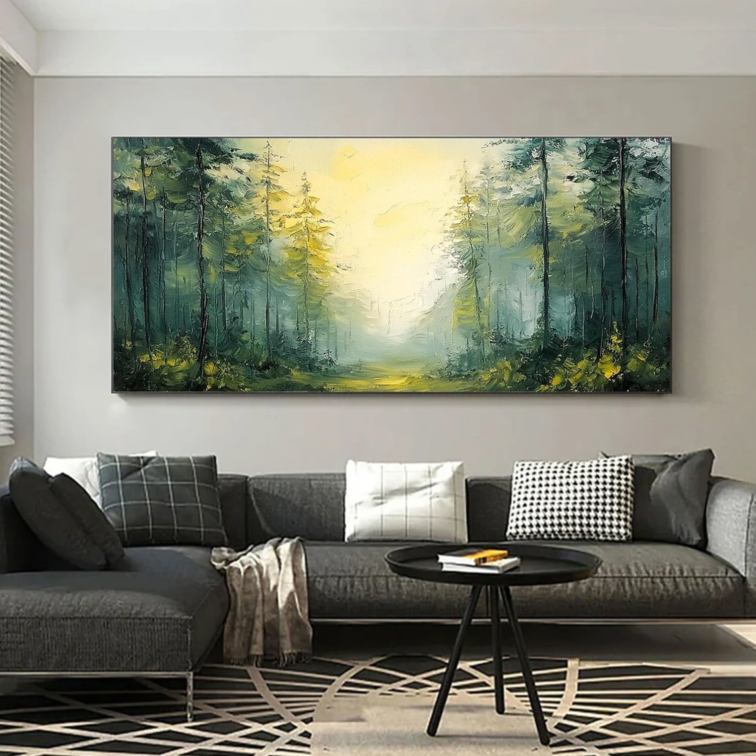 Flower & Tree Abstract Texture Canvas Art #FT 293