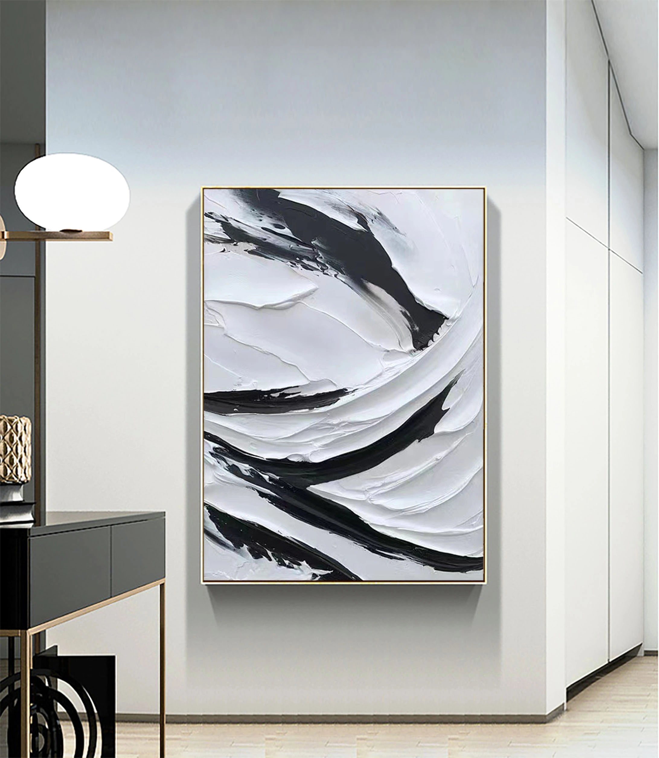 Plaster Art Minimalist Textured Painting #MM043