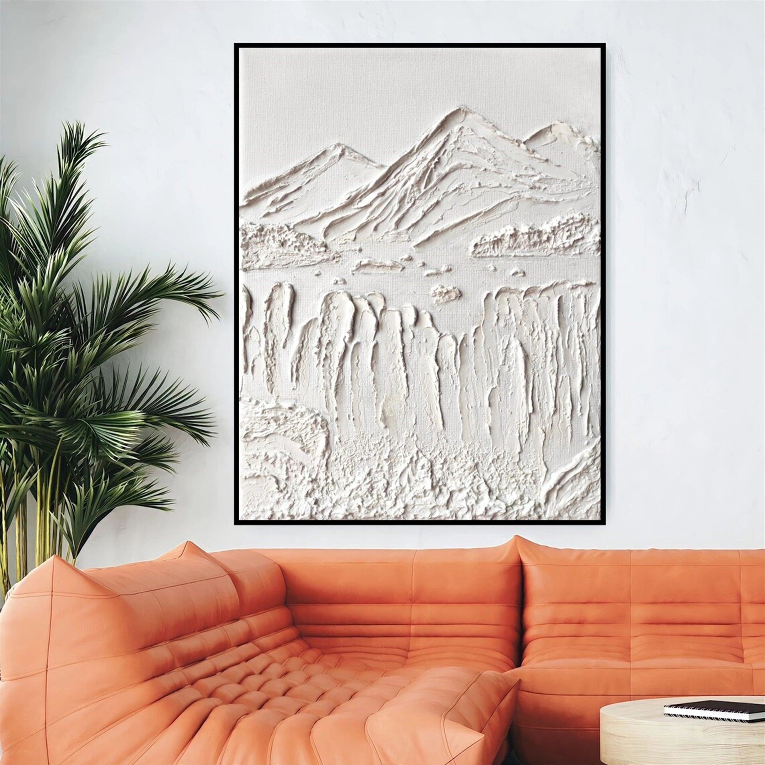 Plaster Art Minimalist Textured Painting #MM157